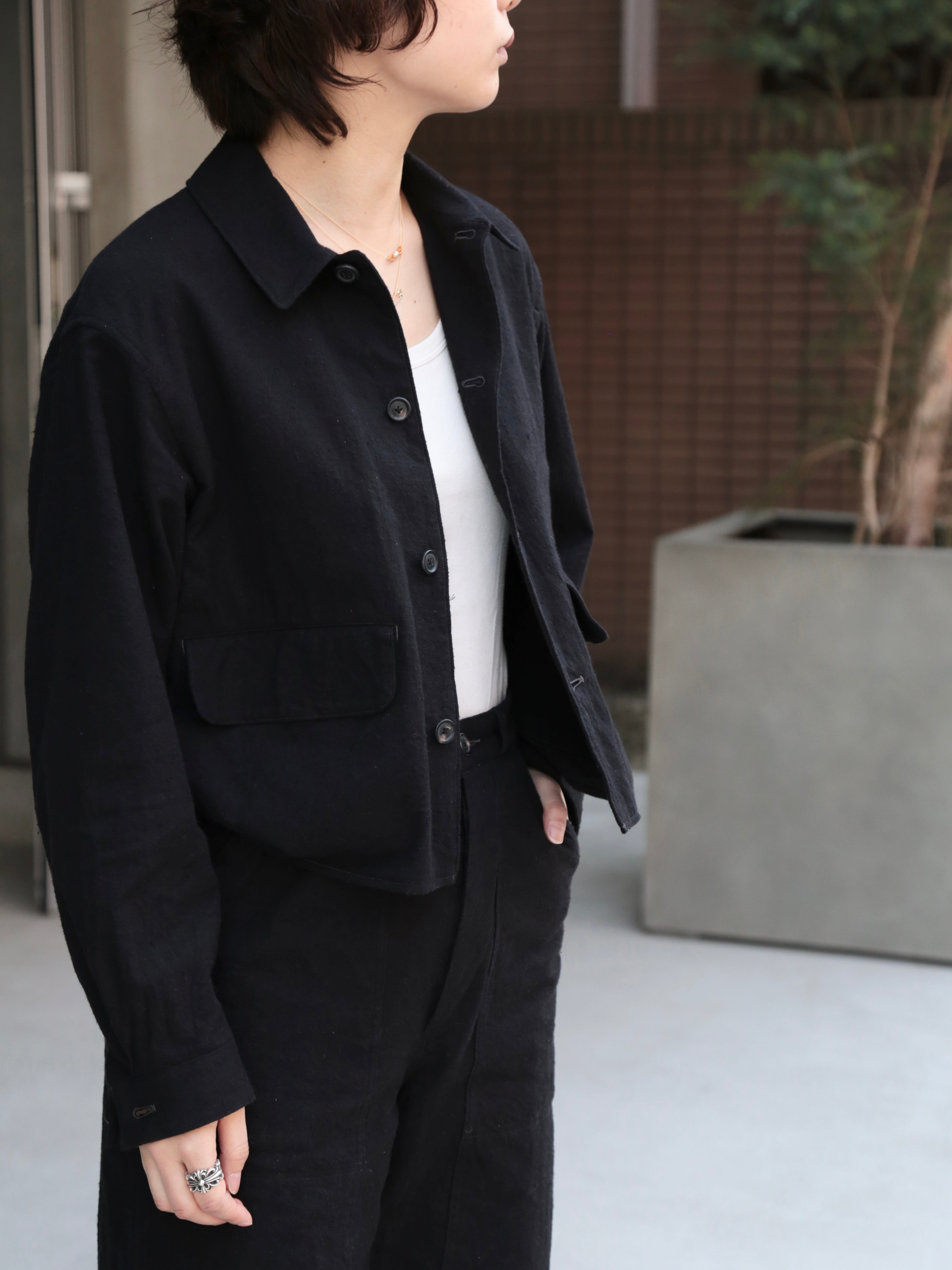 blurhms】Silk/Cotton Nep Short Jacket (Womens) – End on End.