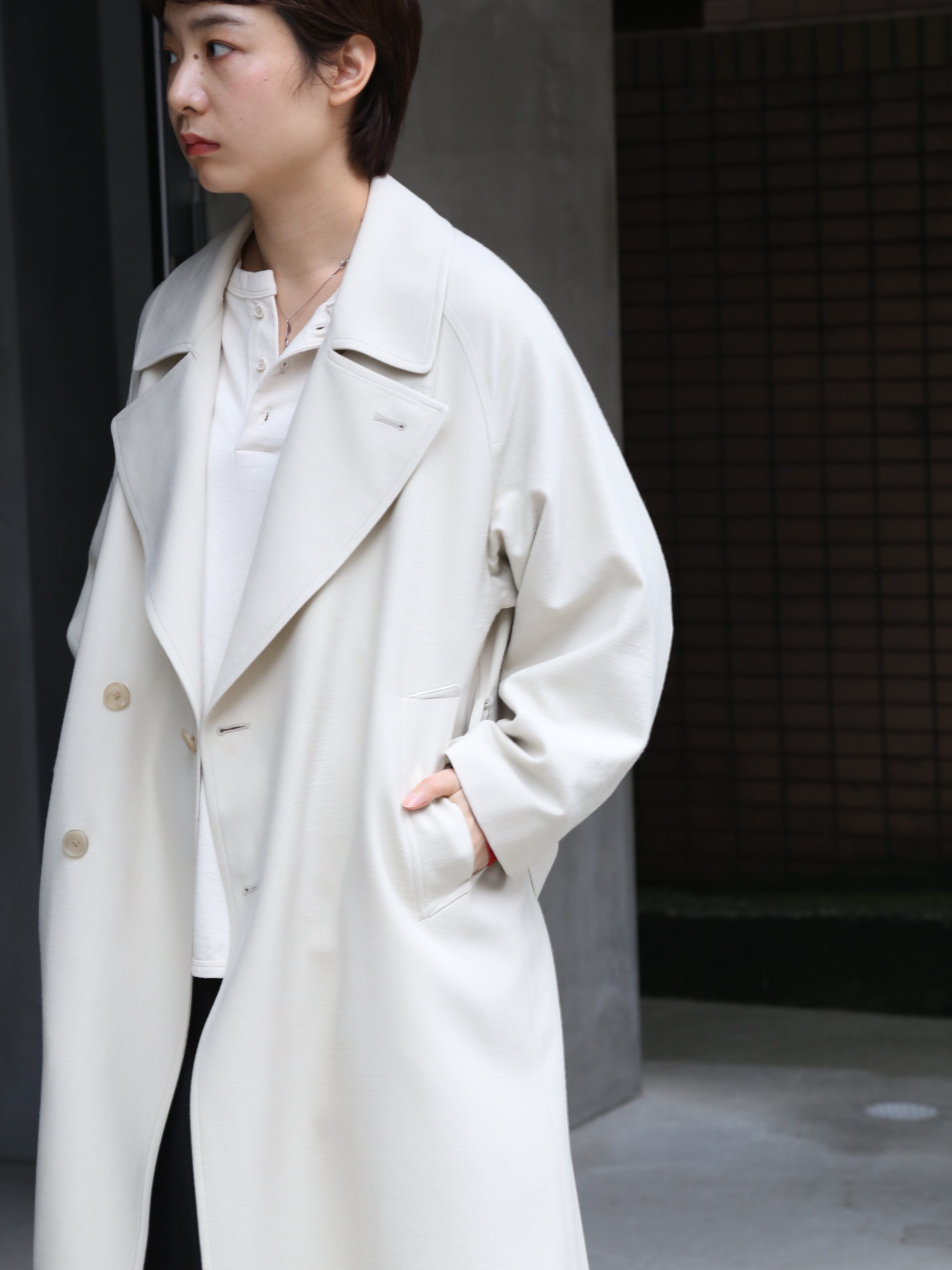 blurhms】Wool Gabardine Trench Coat (Womens) – End on End.