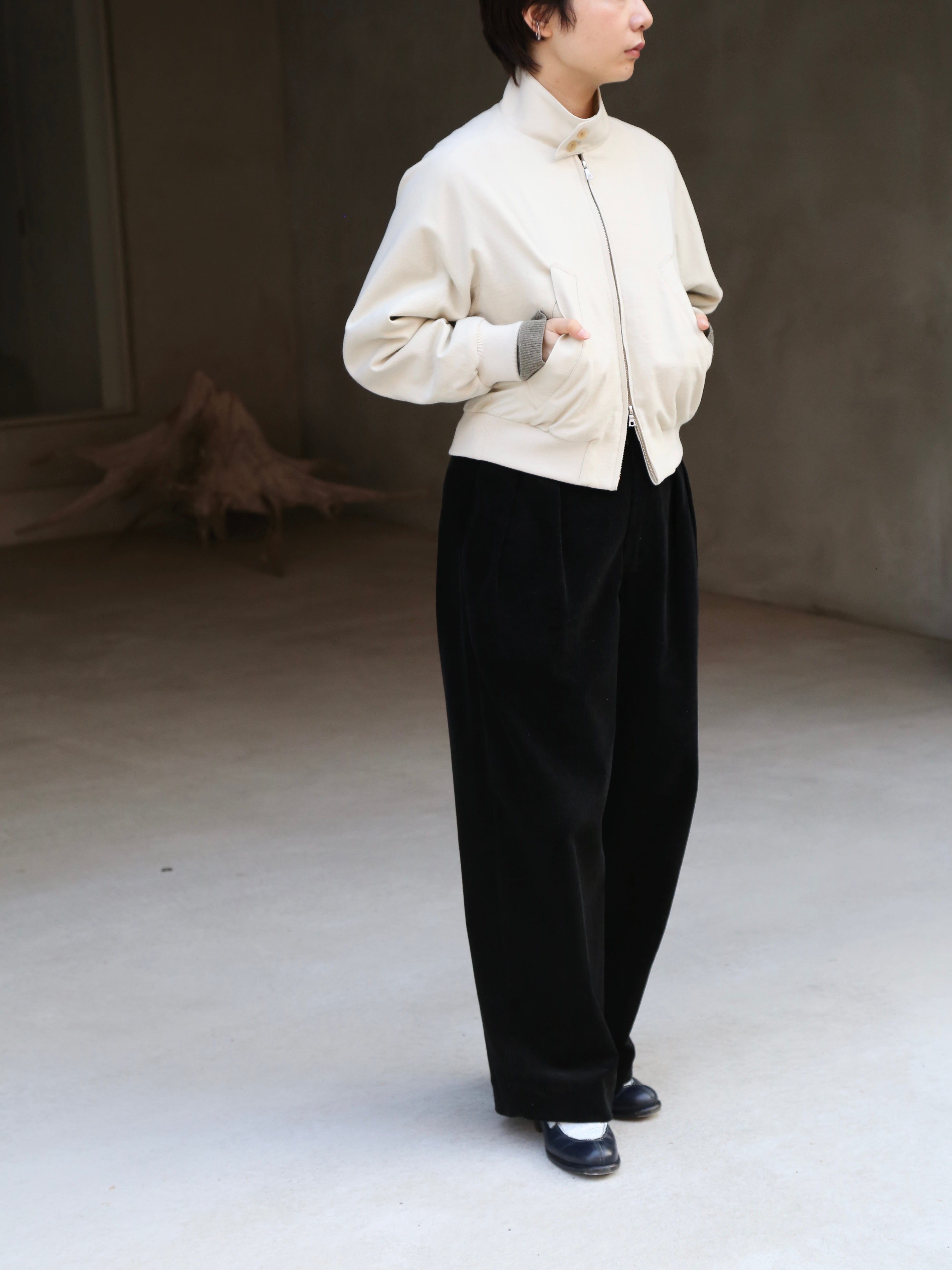 blurhms】Wool Gabardine Harrington Jacket (Womens) – End on End.