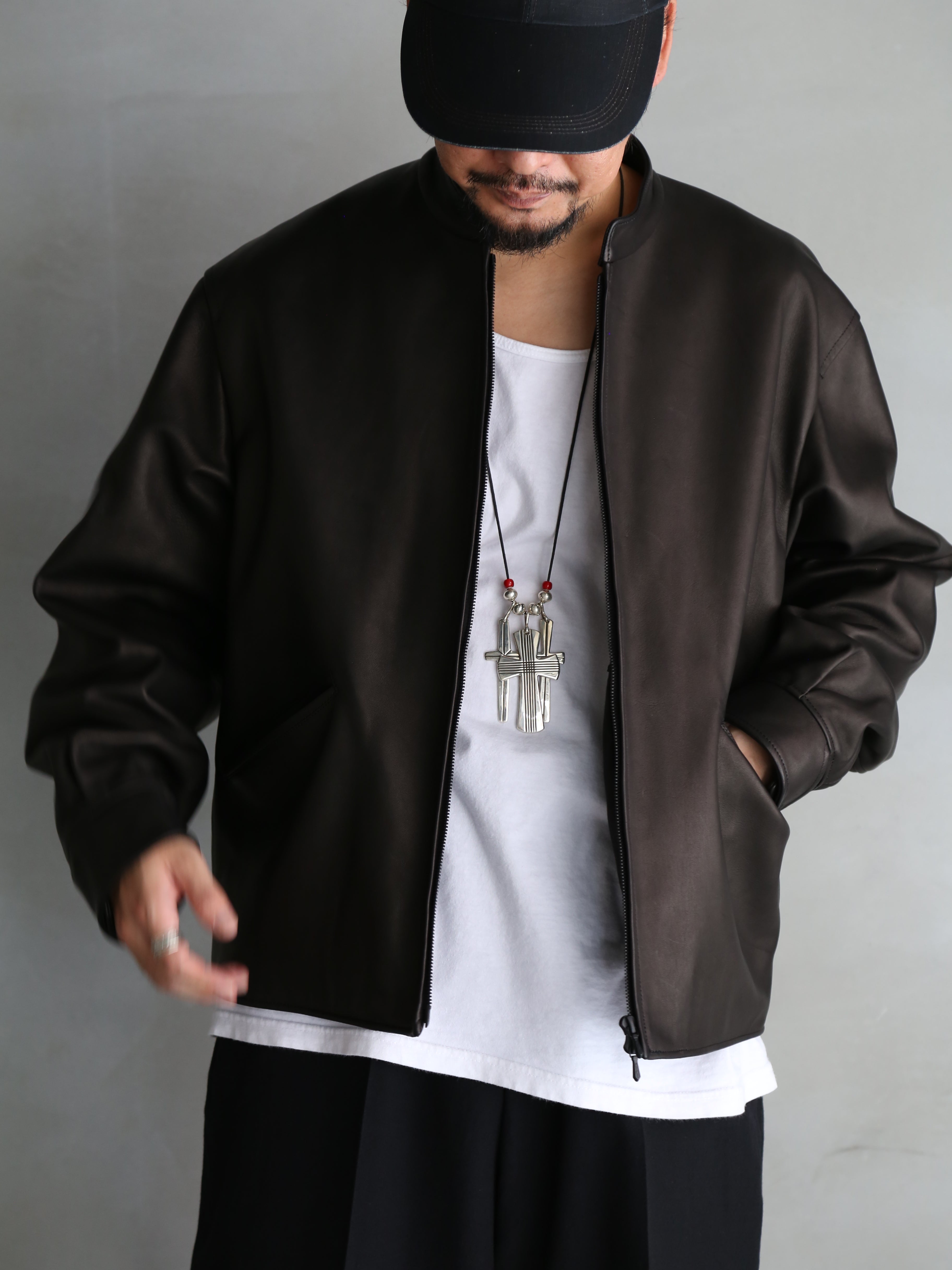 blurhms】Lamb Leather Zip Short Jacket (Mens) – End on End.