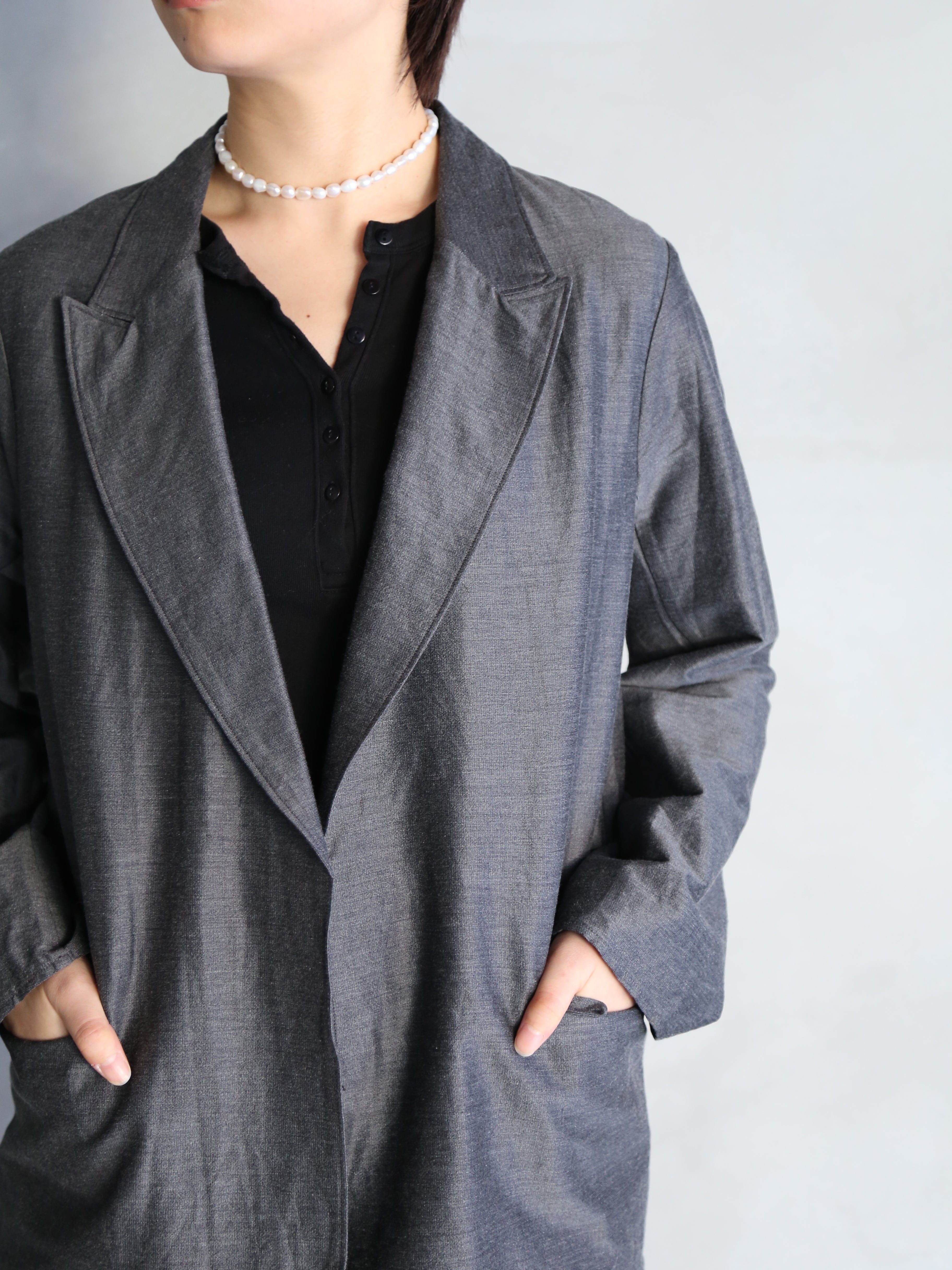blurhms】Silk-Wo-Co Peaked Lapel Cardigan Jacket (Womens) – End on