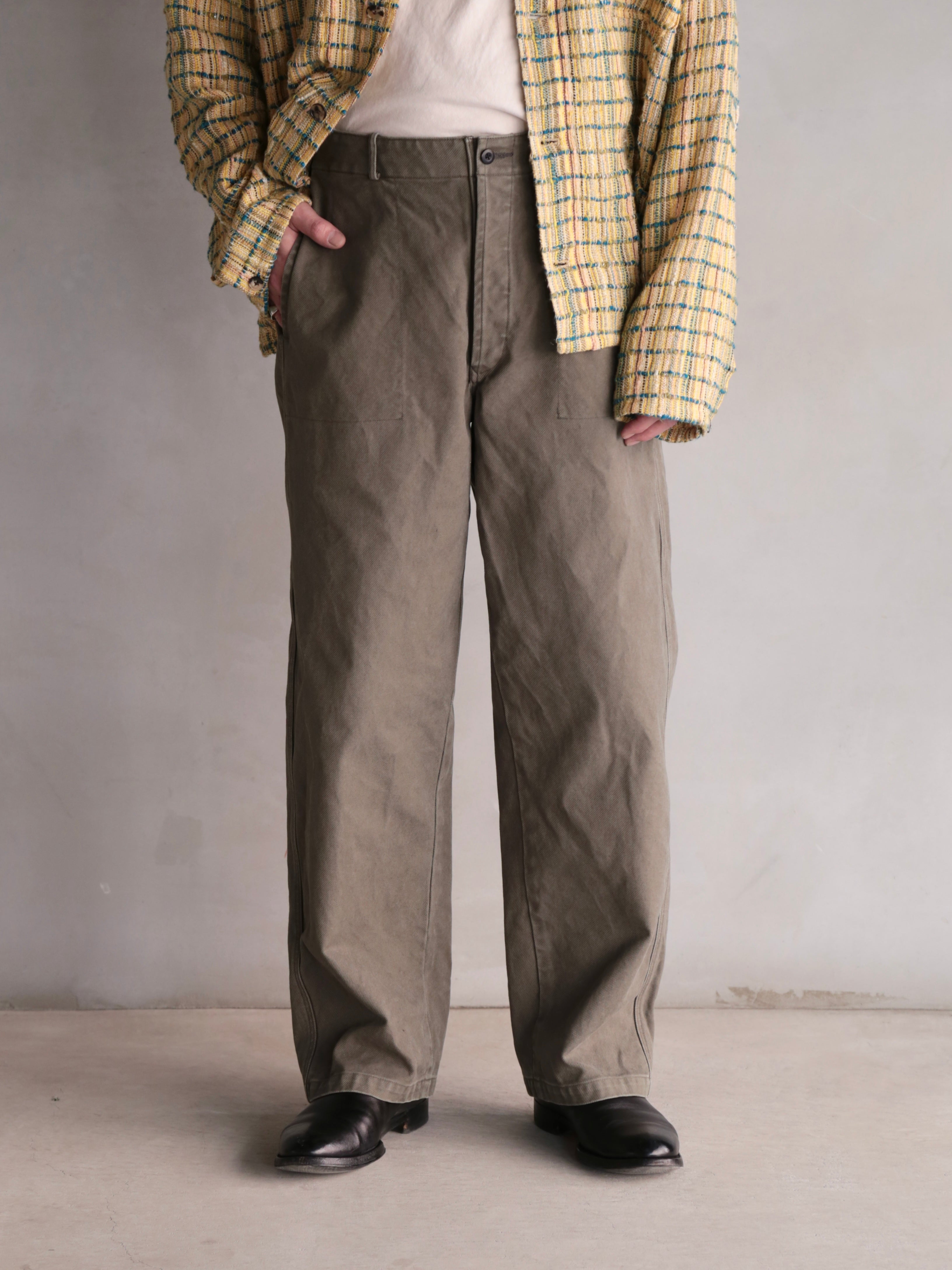 HEUGN】COTTON over dye Nate pants – End on End.