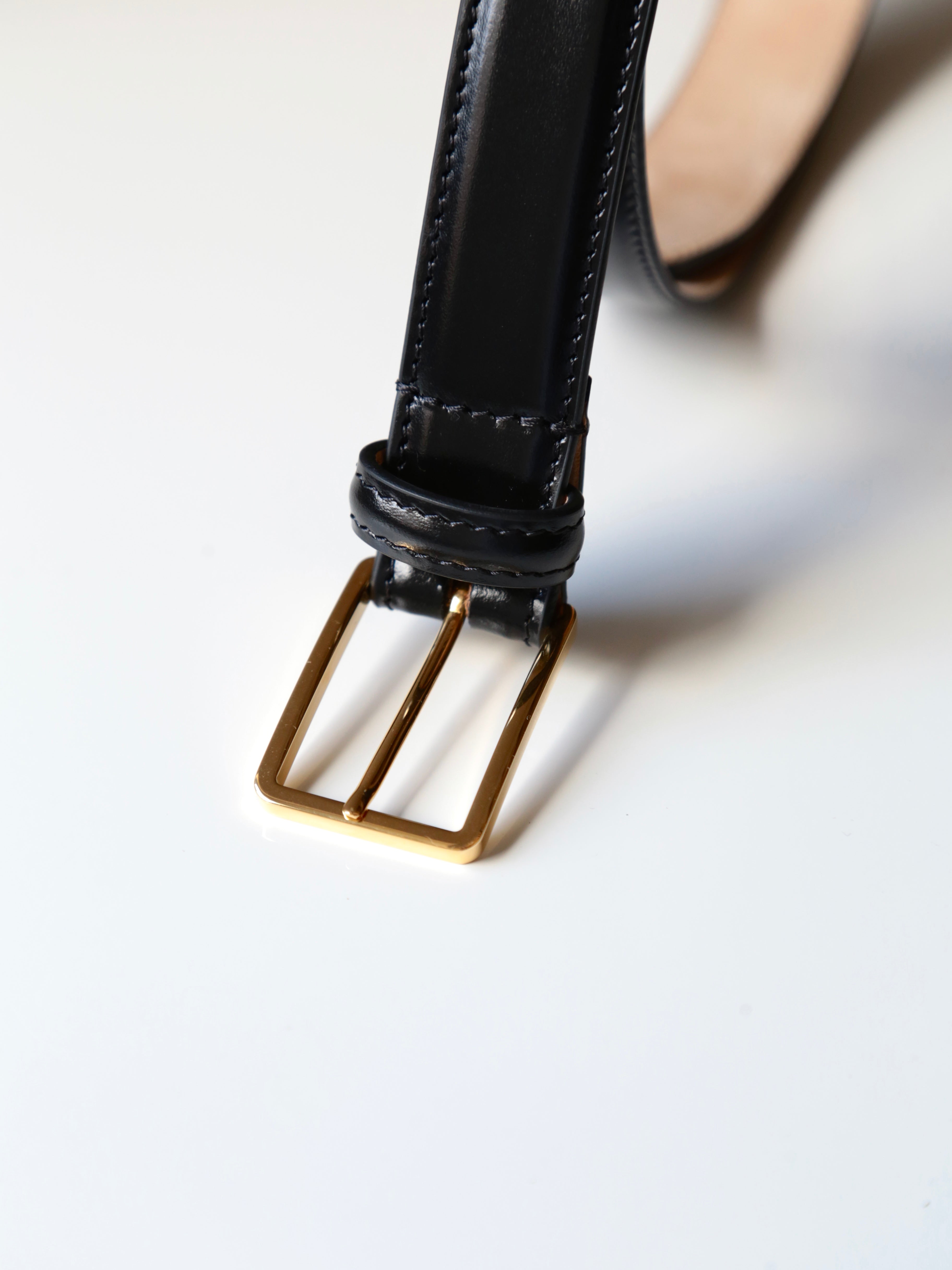 Le Yucca's for END ON END.】 BELT BLACK CHATEAUBRIAND CALF – End