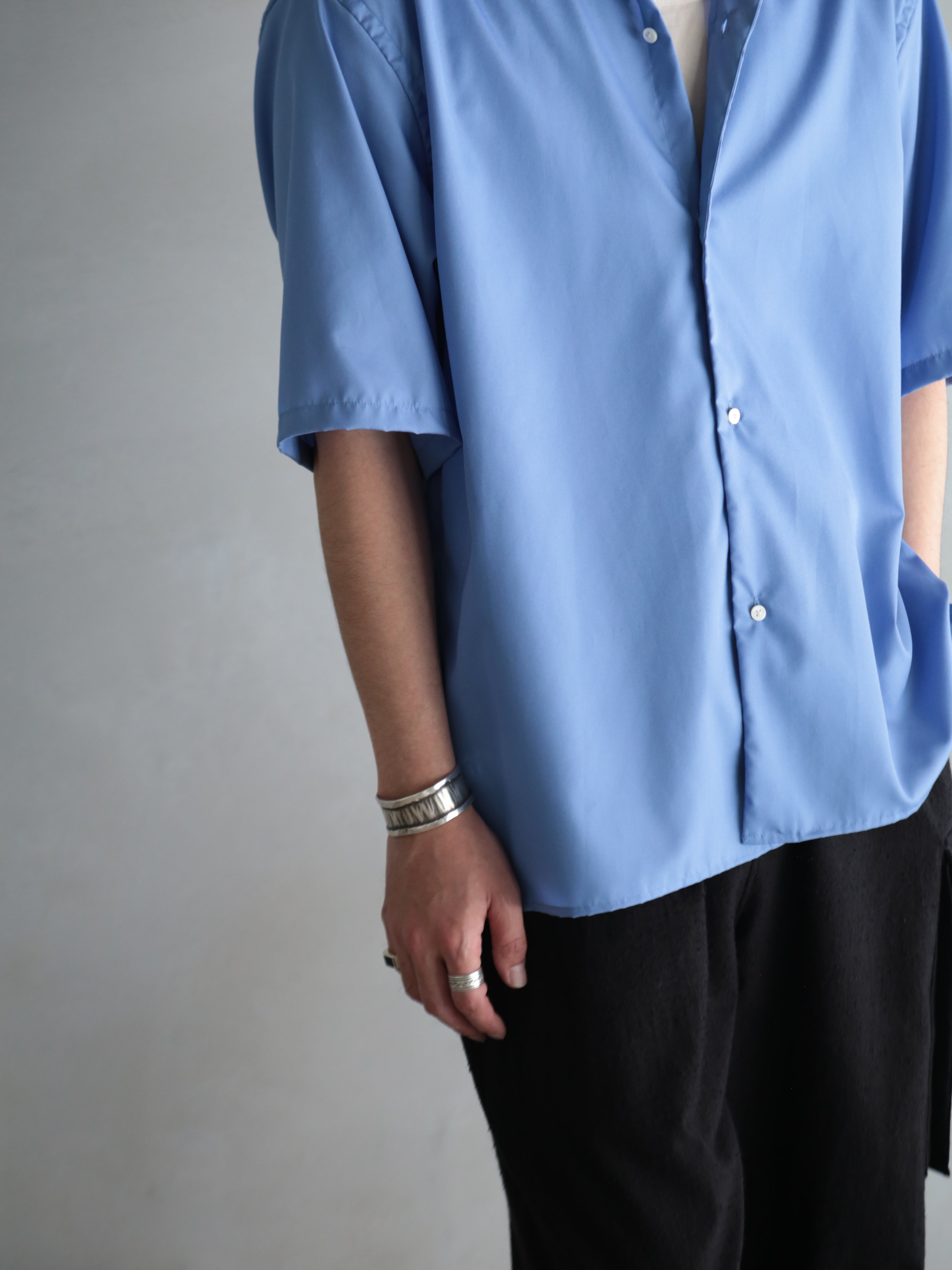 blurhms】Cotton Broad Half-Sleeve Shirt (Mens) – End on End.