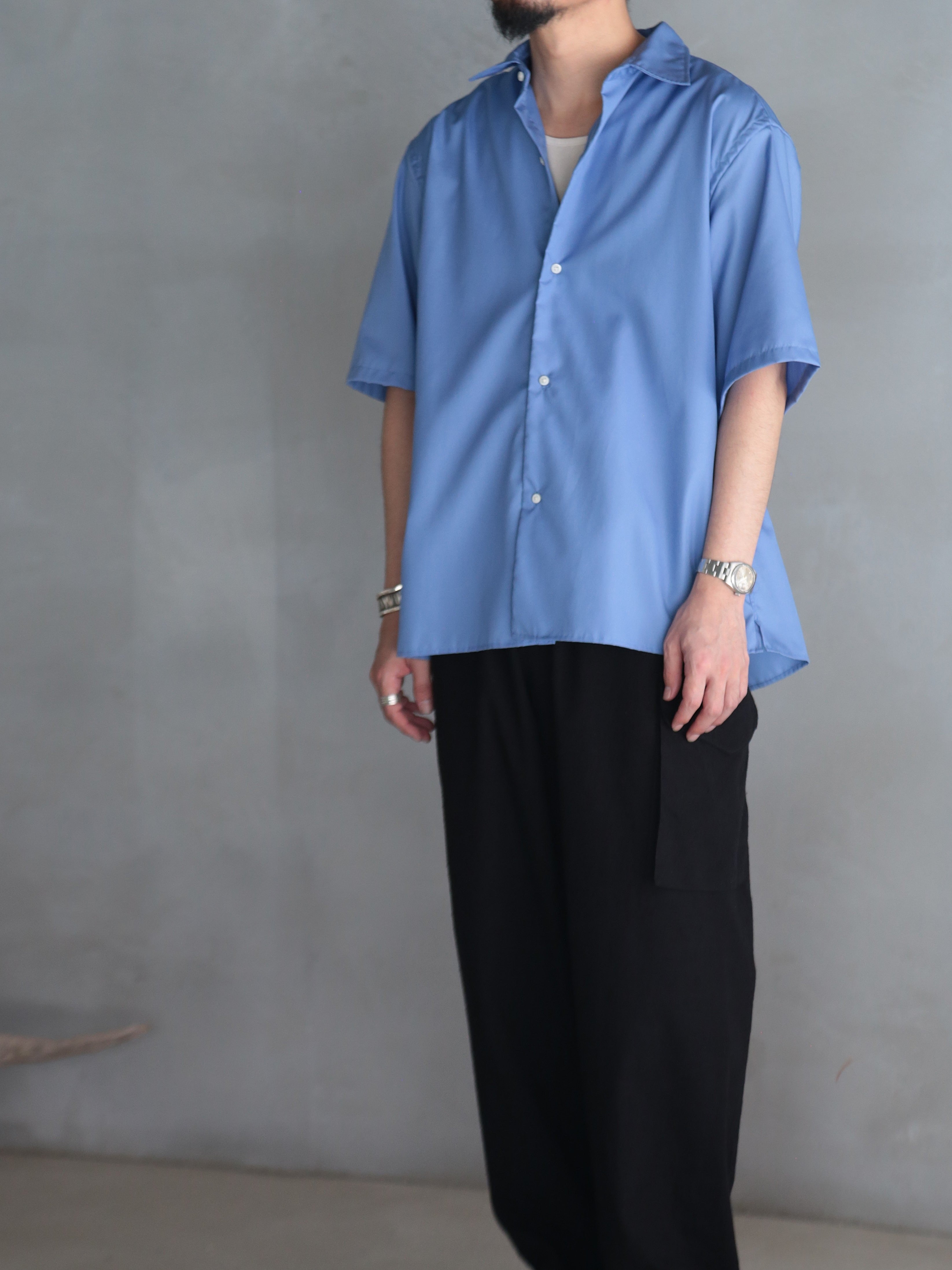 blurhms】Cotton Broad Half-Sleeve Shirt (Mens) – End on End.