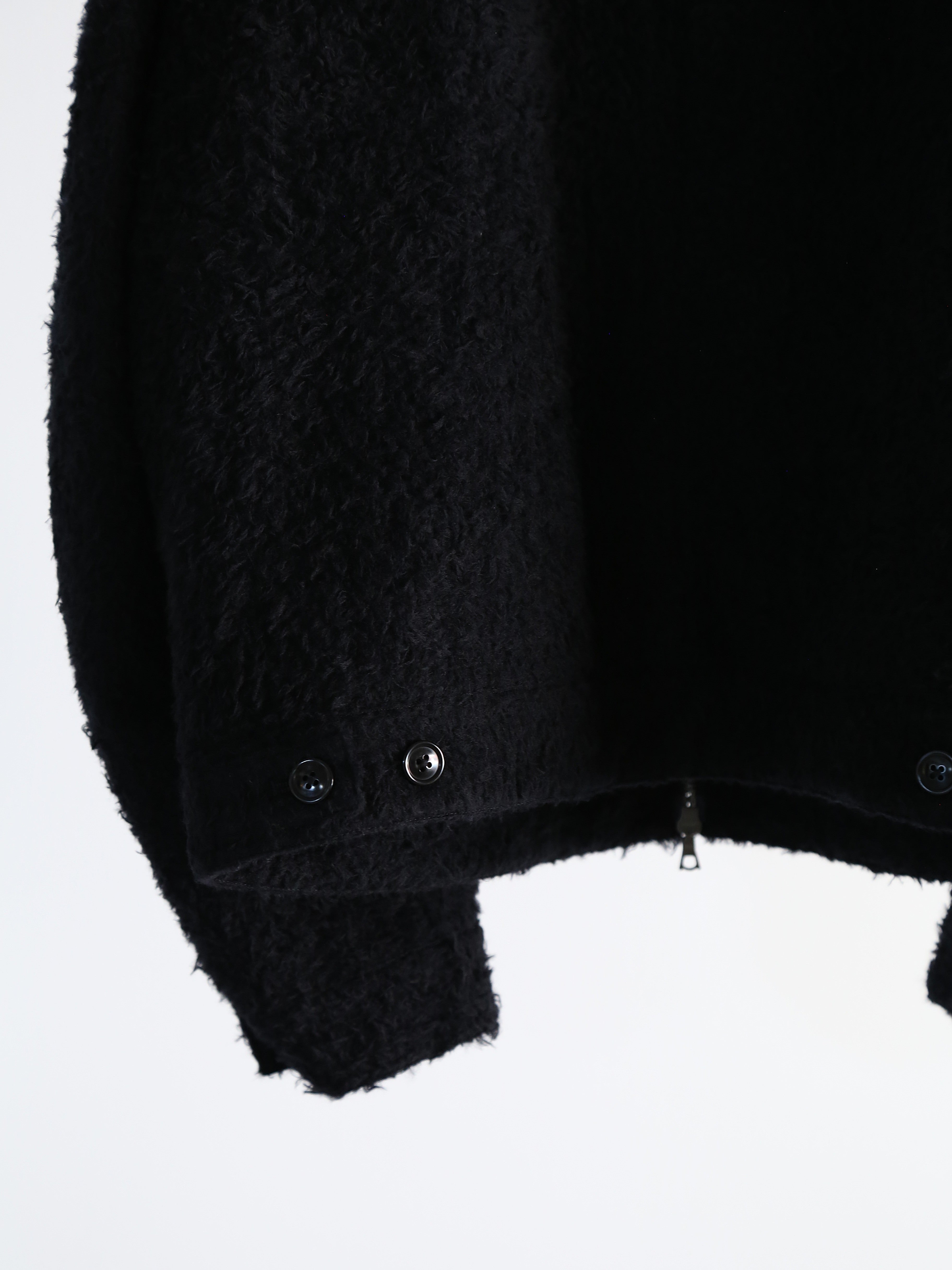 blurhms for END ON END.】Brushed Wool Zip Short Jacket EX (Womens