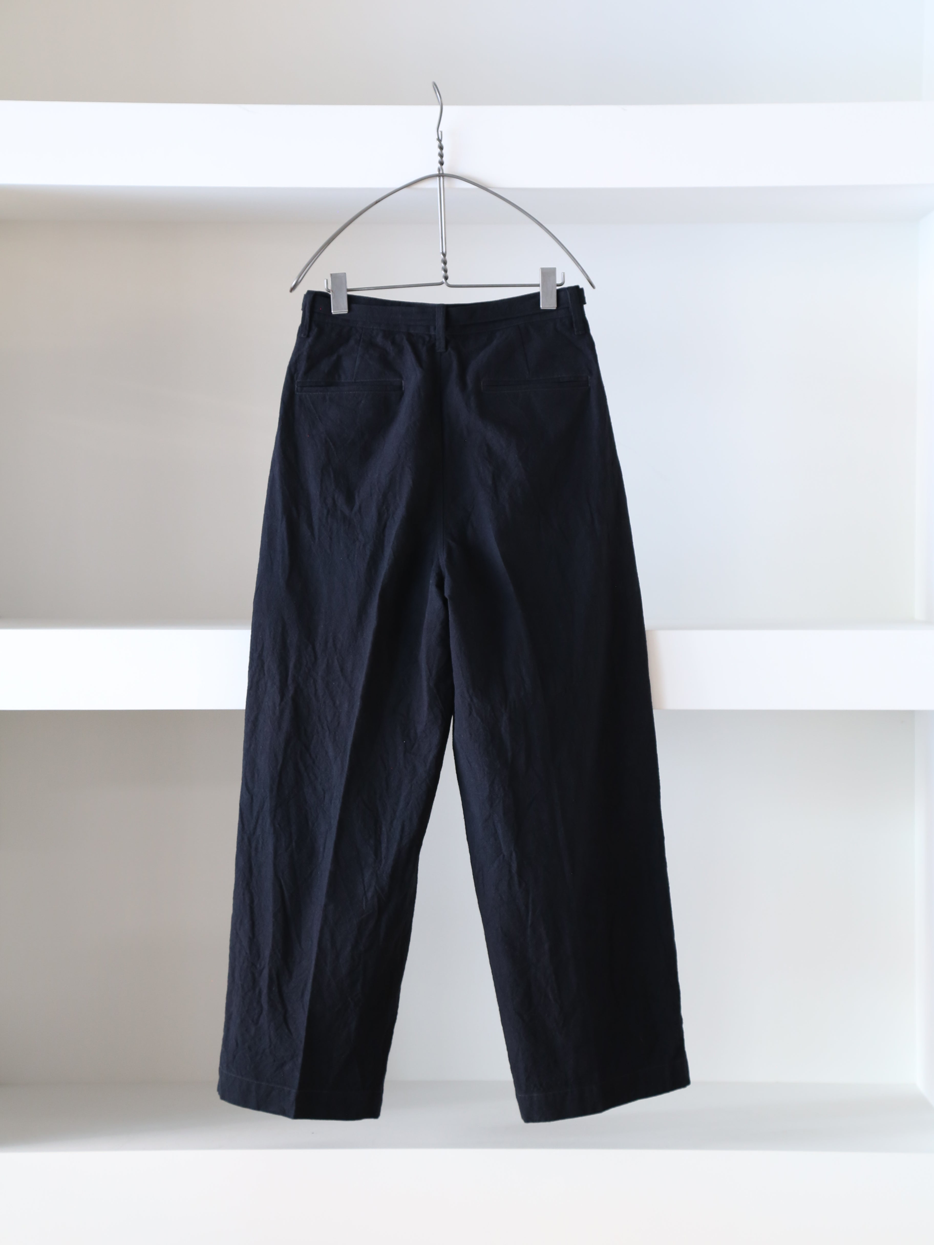 blurhms】Linen Cotton Belted Trousers (Mens) – End on End.