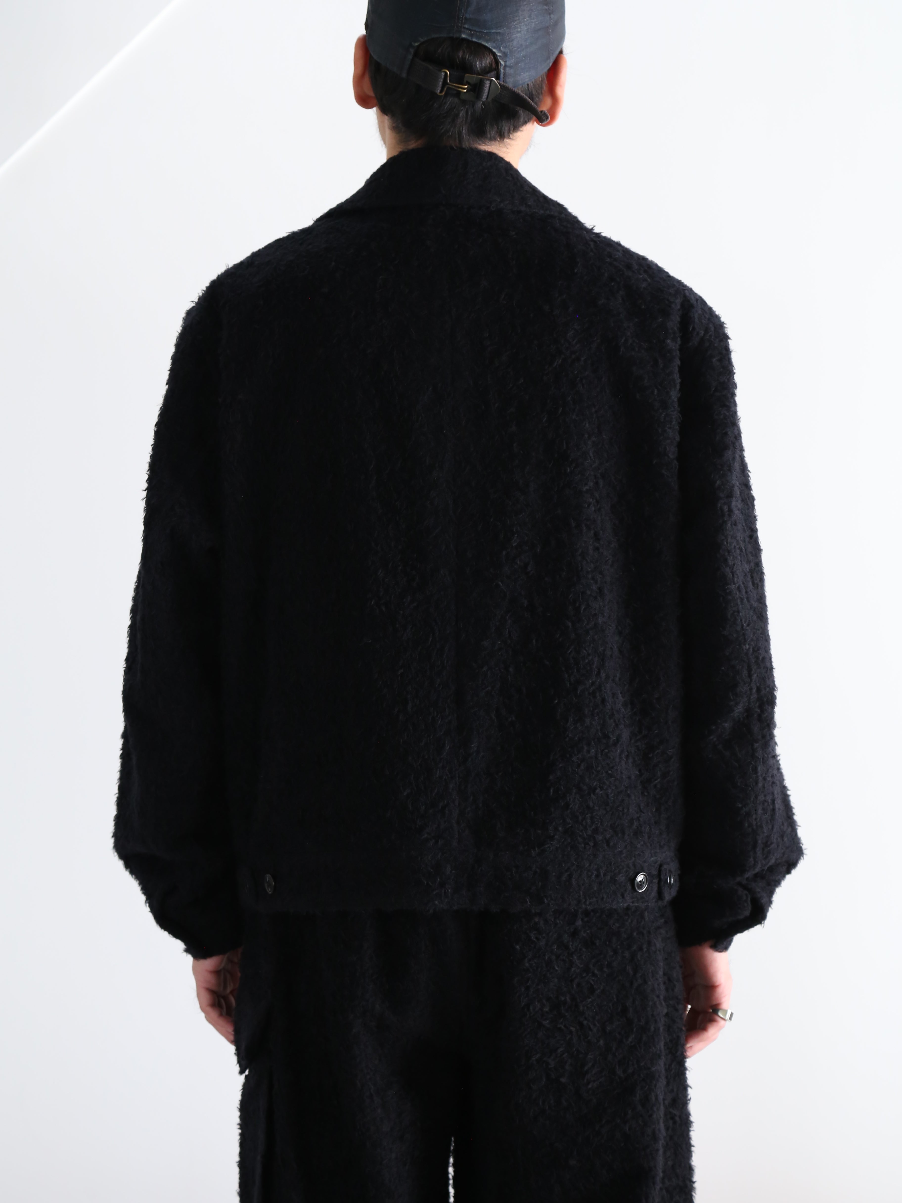 blurhms for END ON END.】Brushed Wool Zip Short Jacket EX (Mens