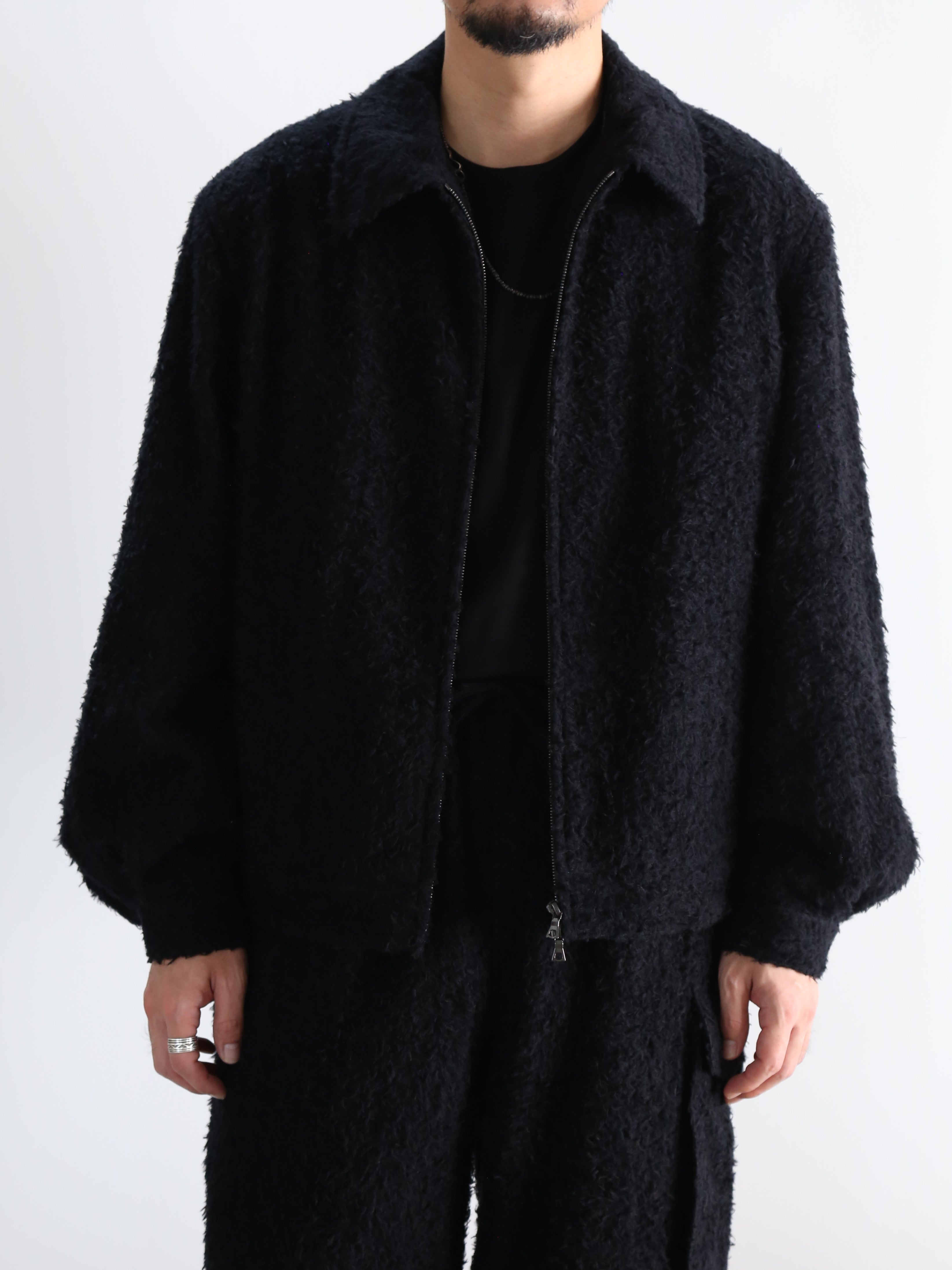 blurhms for END ON END.】Brushed Wool Zip Short Jacket EX (Mens