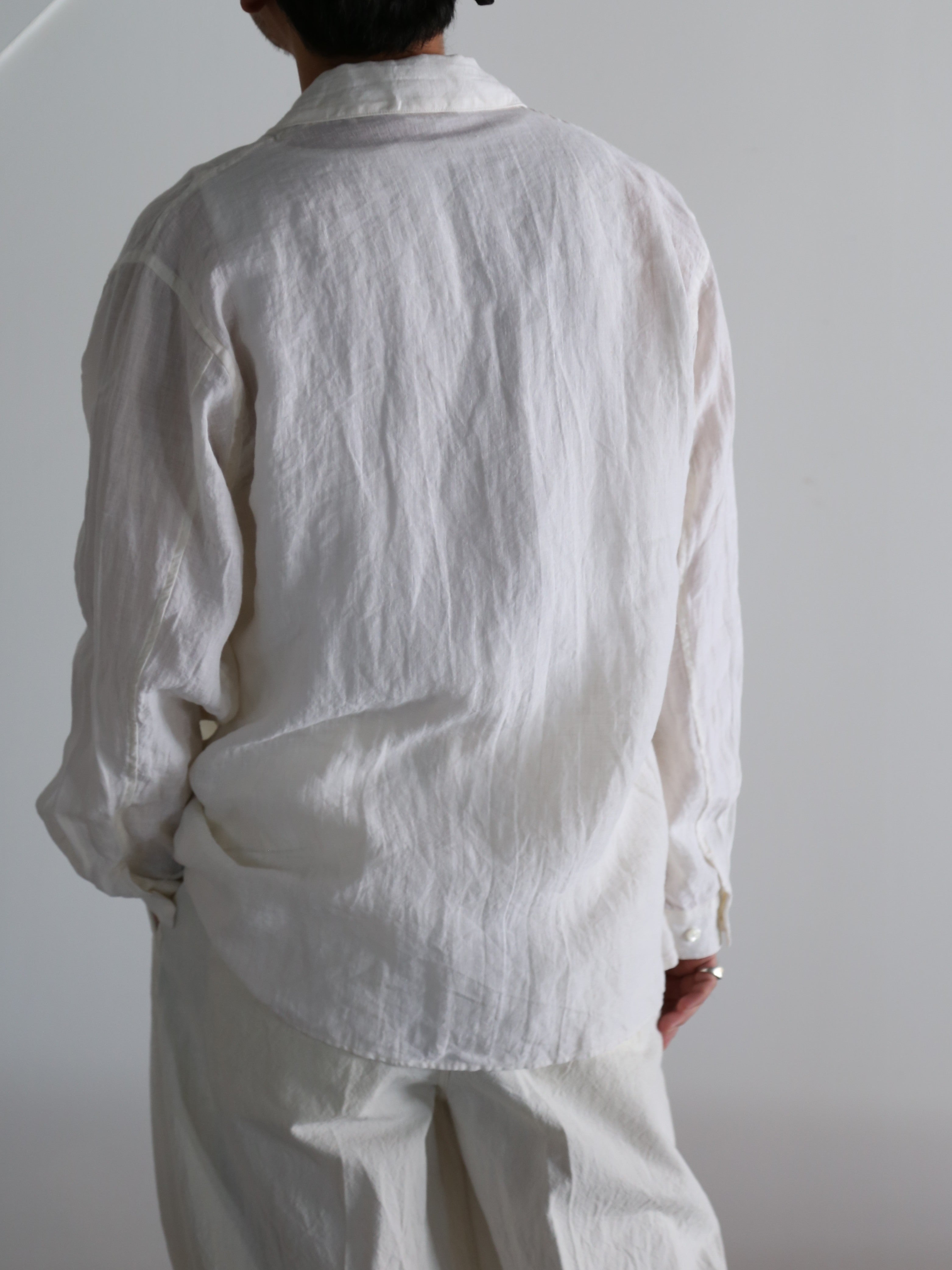 blurhms Linen Open-collar Shirt L/S サイズ3 blurhms】Linen Open-collar Shirt L/S (Mens) – End on End.