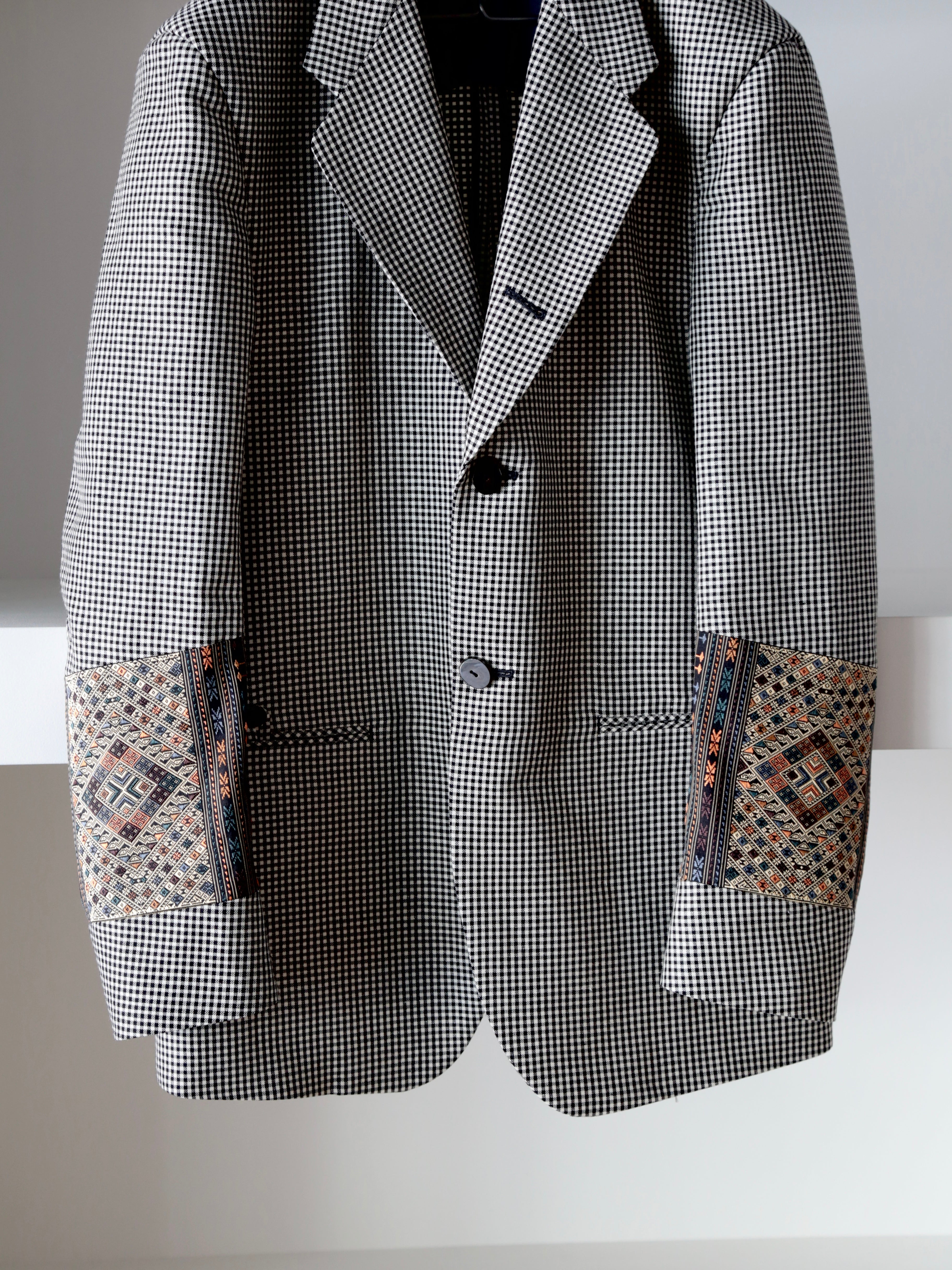 CLASS】CCGS05UNI B LINEN WOOL CHECK JACKET (DORMEUIL) – End on End.