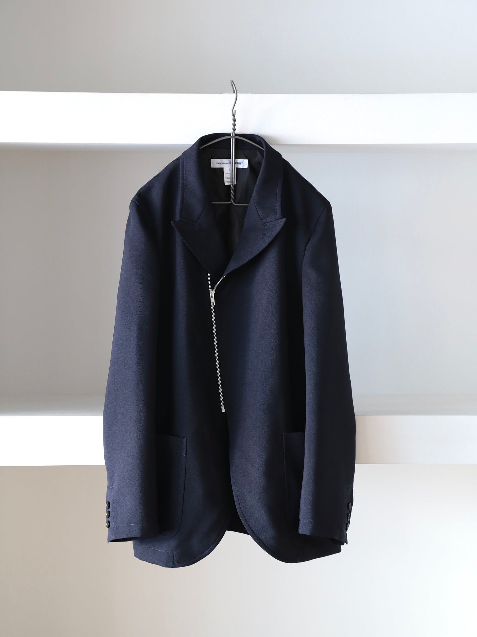 COMME des GARCONS SHIRT】polyester twill Jacket – End on End.