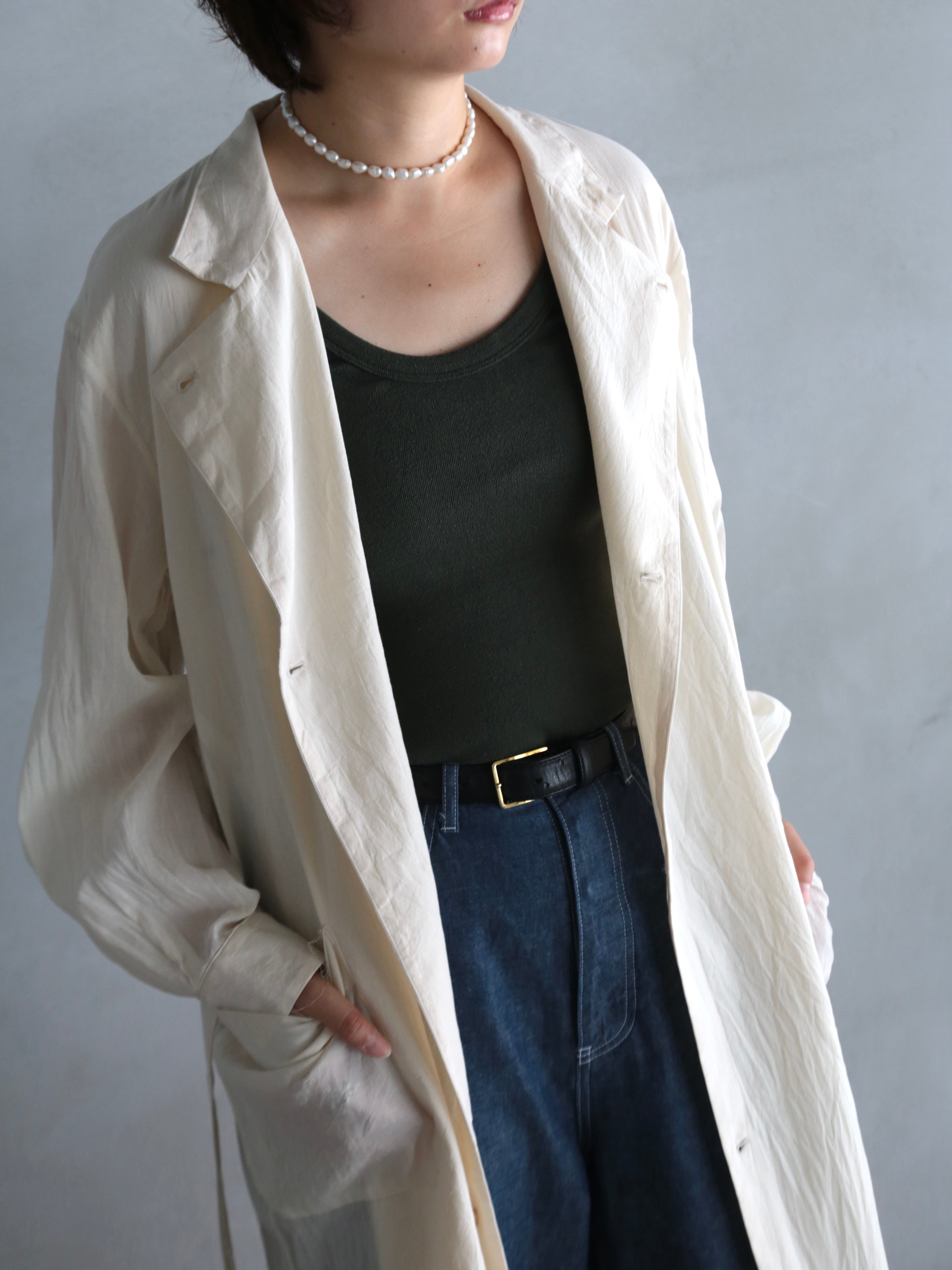 blurhms】Co/Silk Nep Rib Tank top (Womens) – End on End.