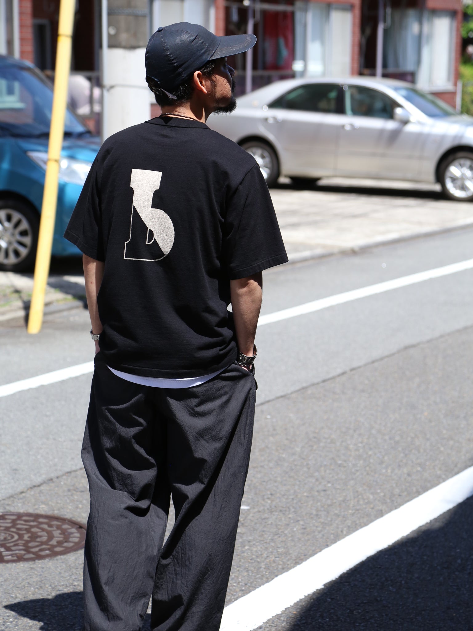 b-ROOTSTOCK 88/12 Print Tee WIDE EX