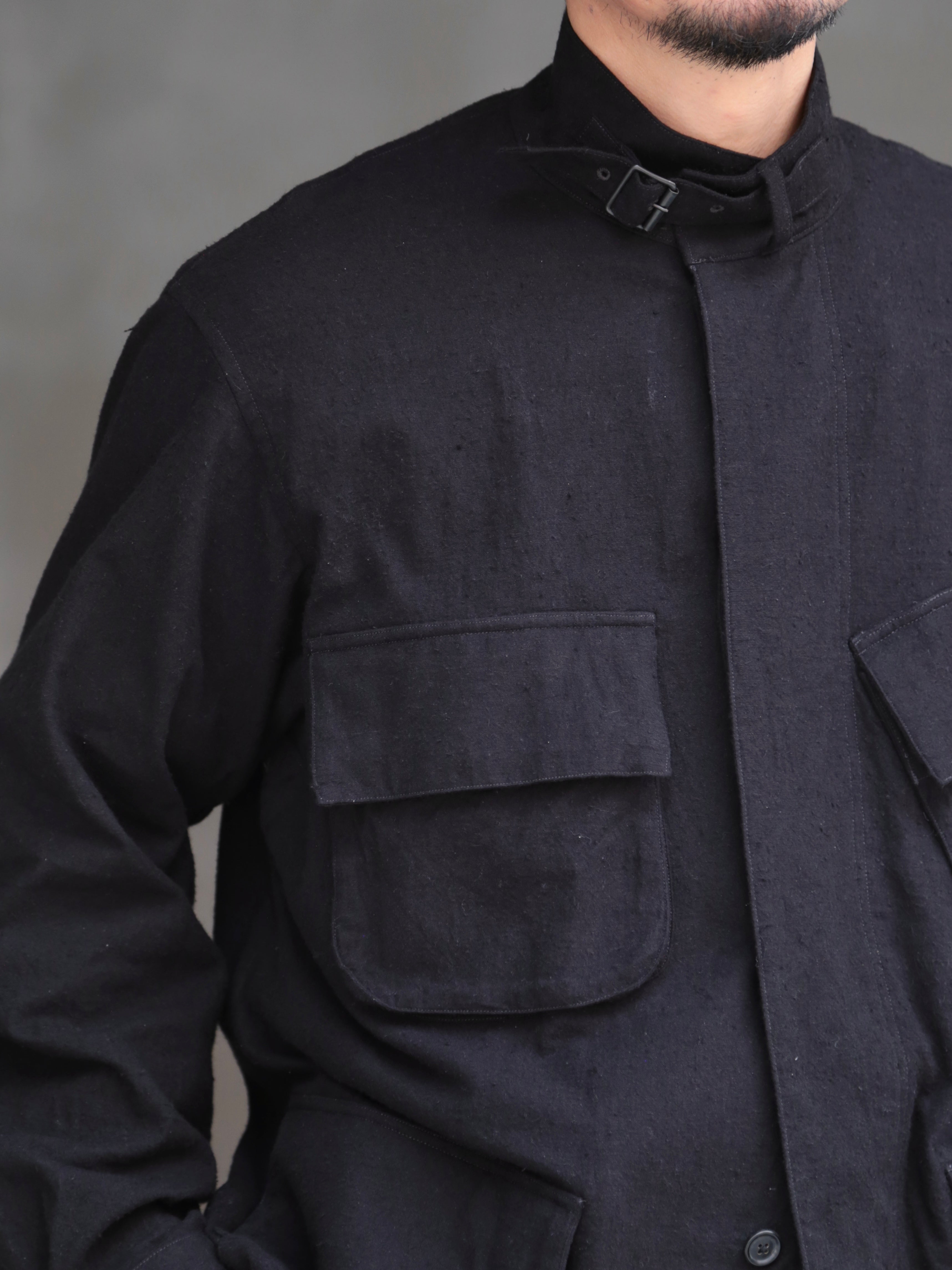 blurhms】Silk/Cotton Nep Rider's Jacket (Mens) – End on End.