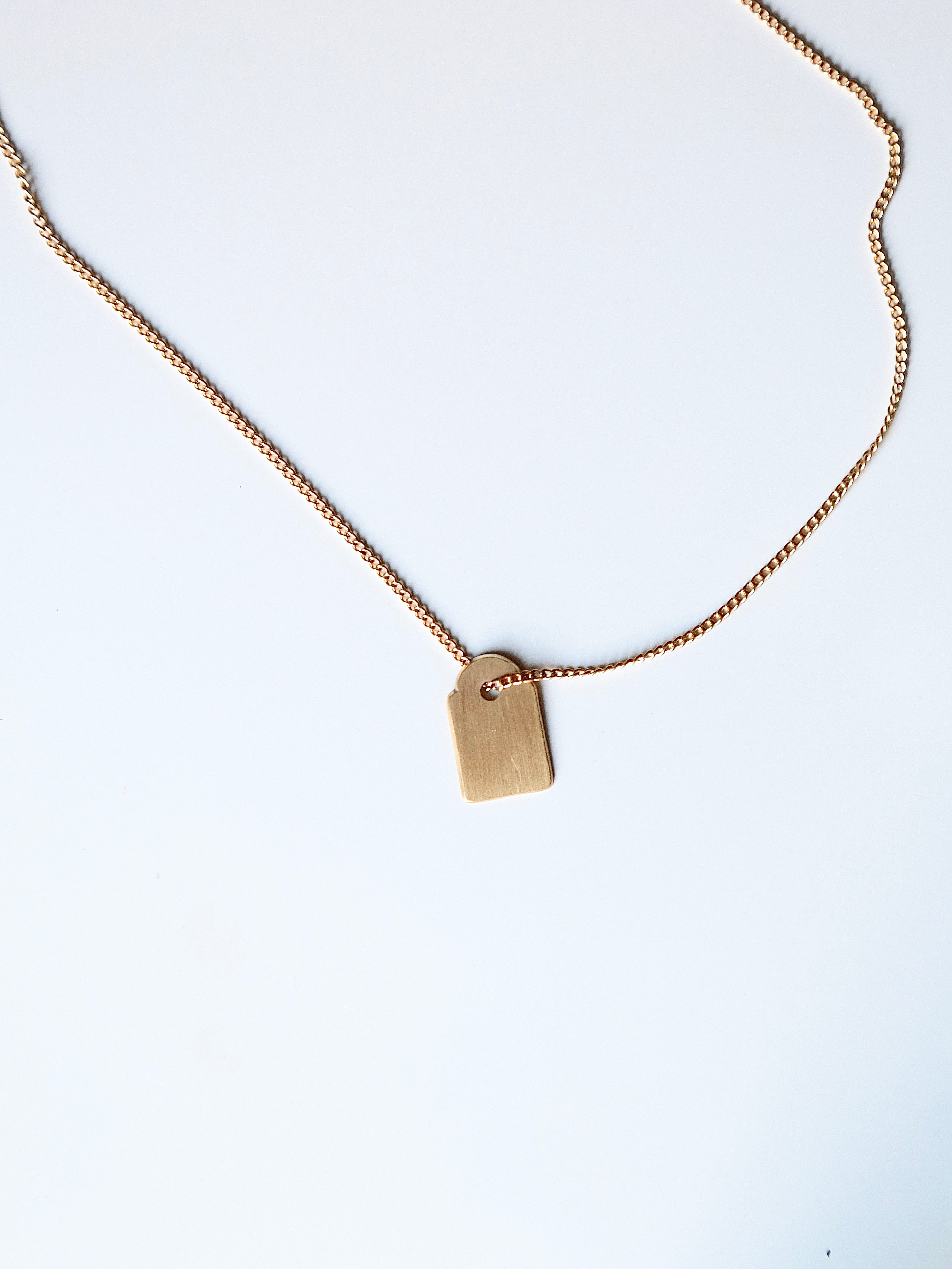 アクセサリー T AXEP】TAG necklace-Brass – End on End.