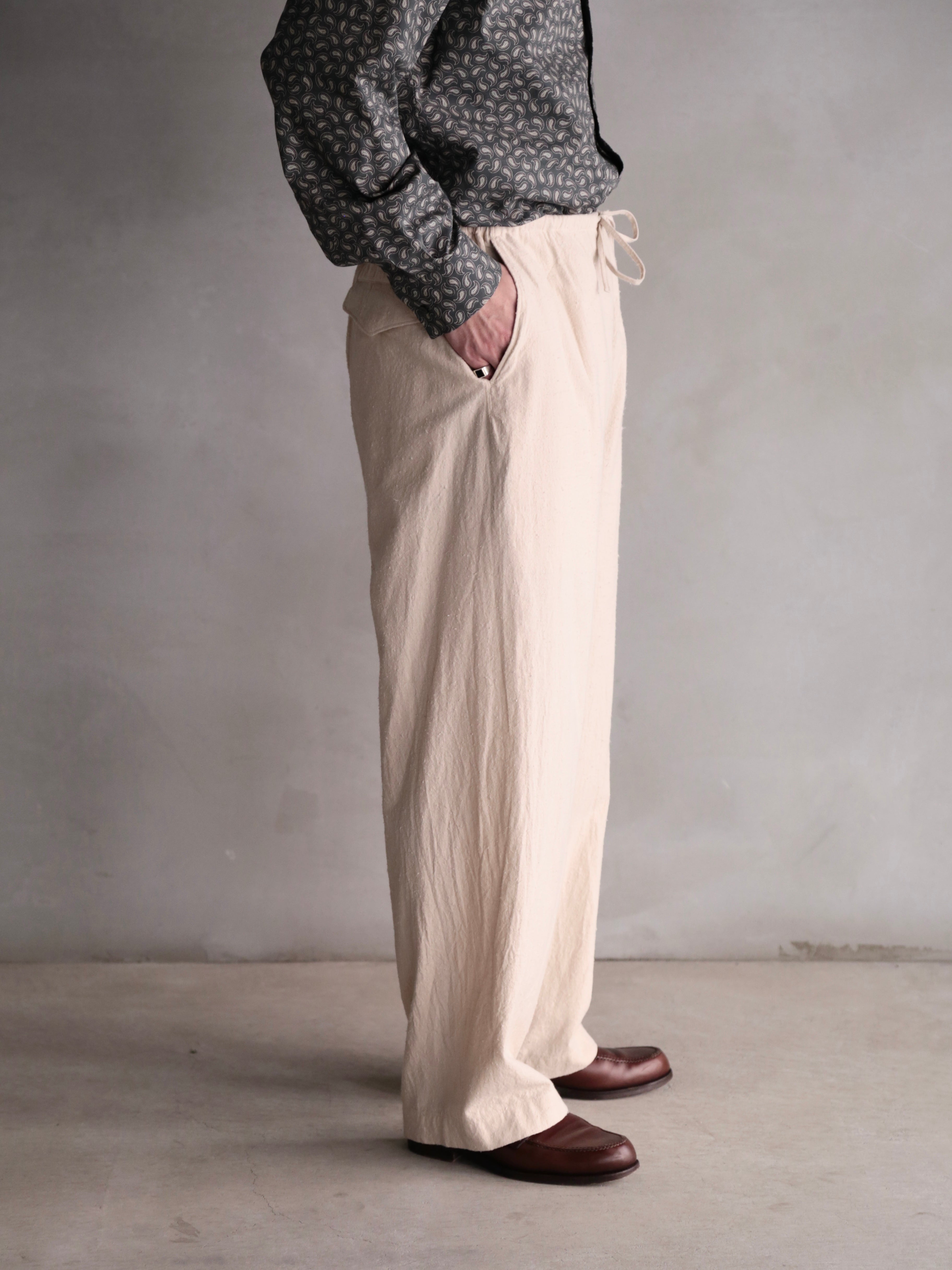 blurhms】Silk/Cotton Nep Side Seamless 4P Pants (Mens) – End on End.