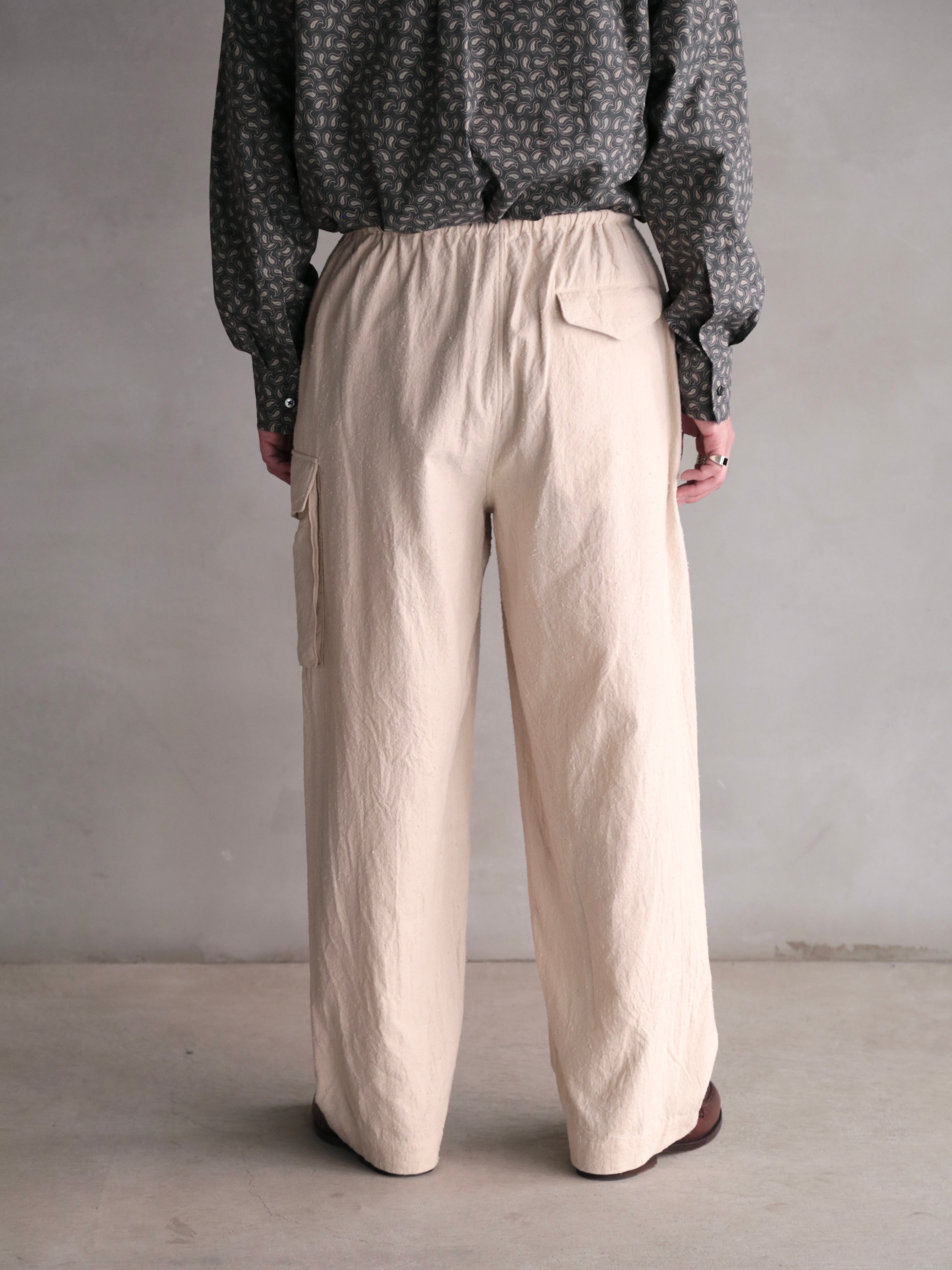 blurhms】Silk/Cotton Nep Side Seamless 4P Pants (Mens) – End on End