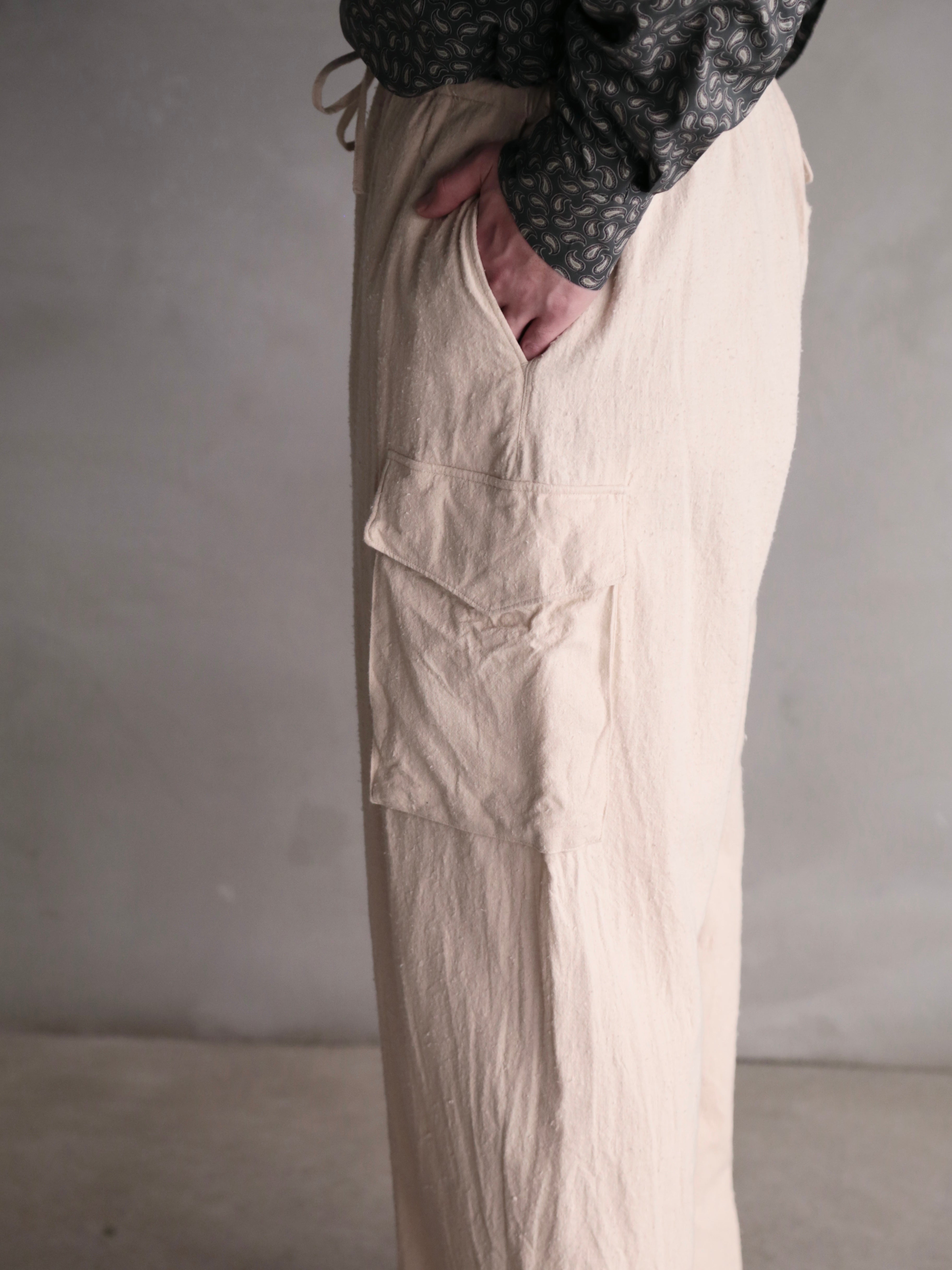 blurhms】Silk/Cotton Nep Side Seamless 4P Pants (Mens) – End on End