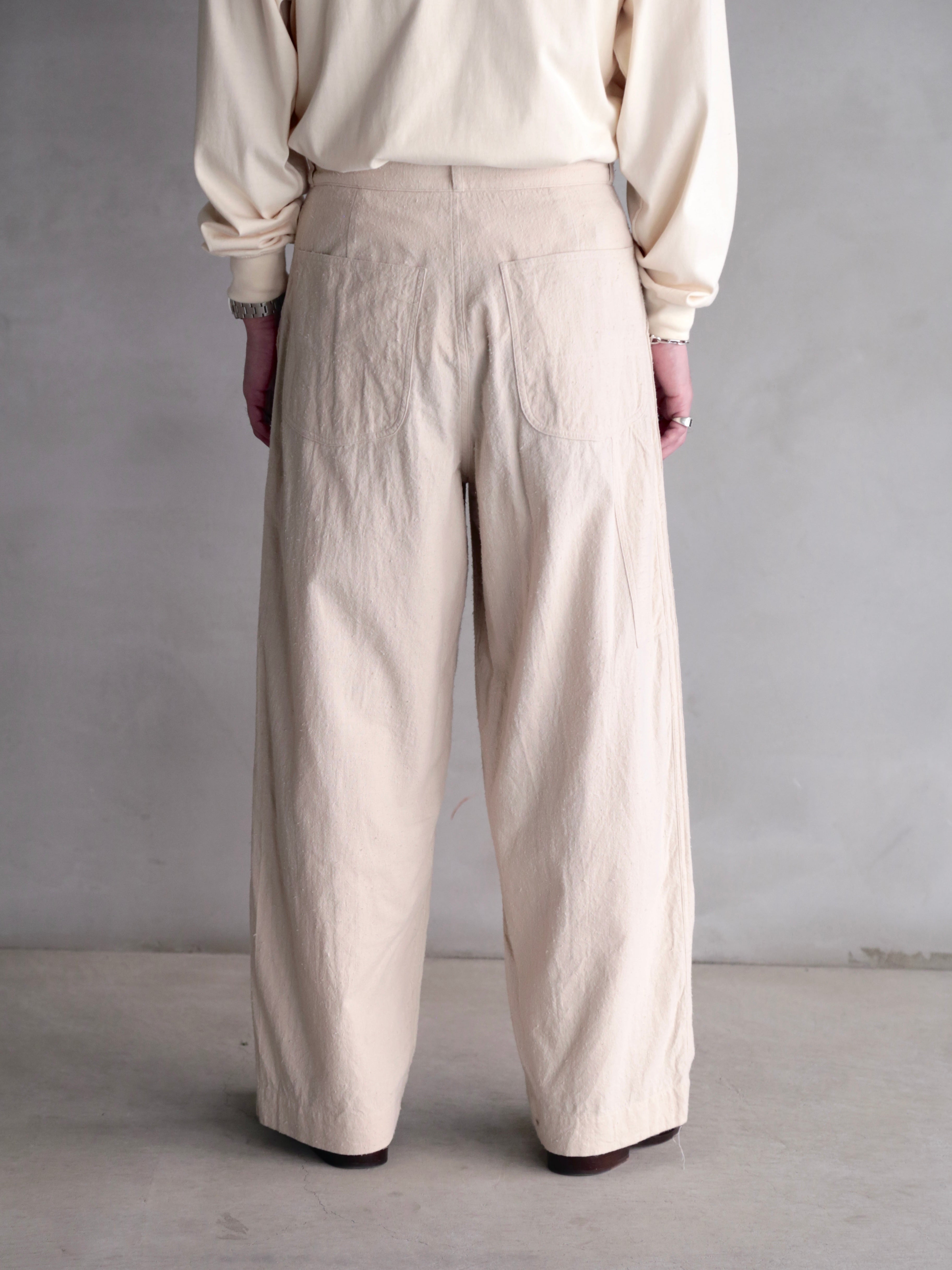 blurhms】Silk/Cotton Nep Painter Pants (Mens) – End on End