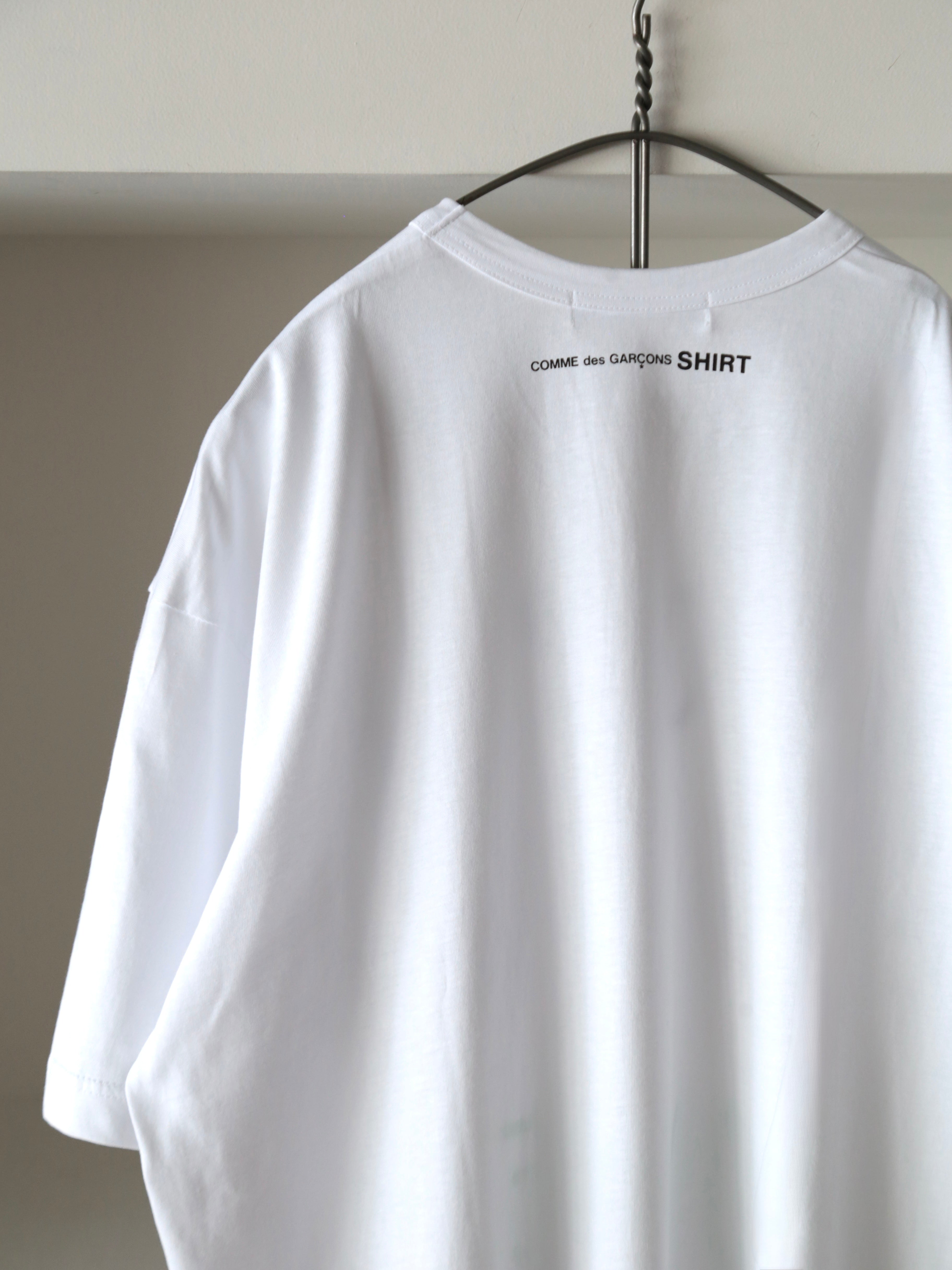COMME des GARCONS SHIRT】printed cotton jersey OVERSIZED People