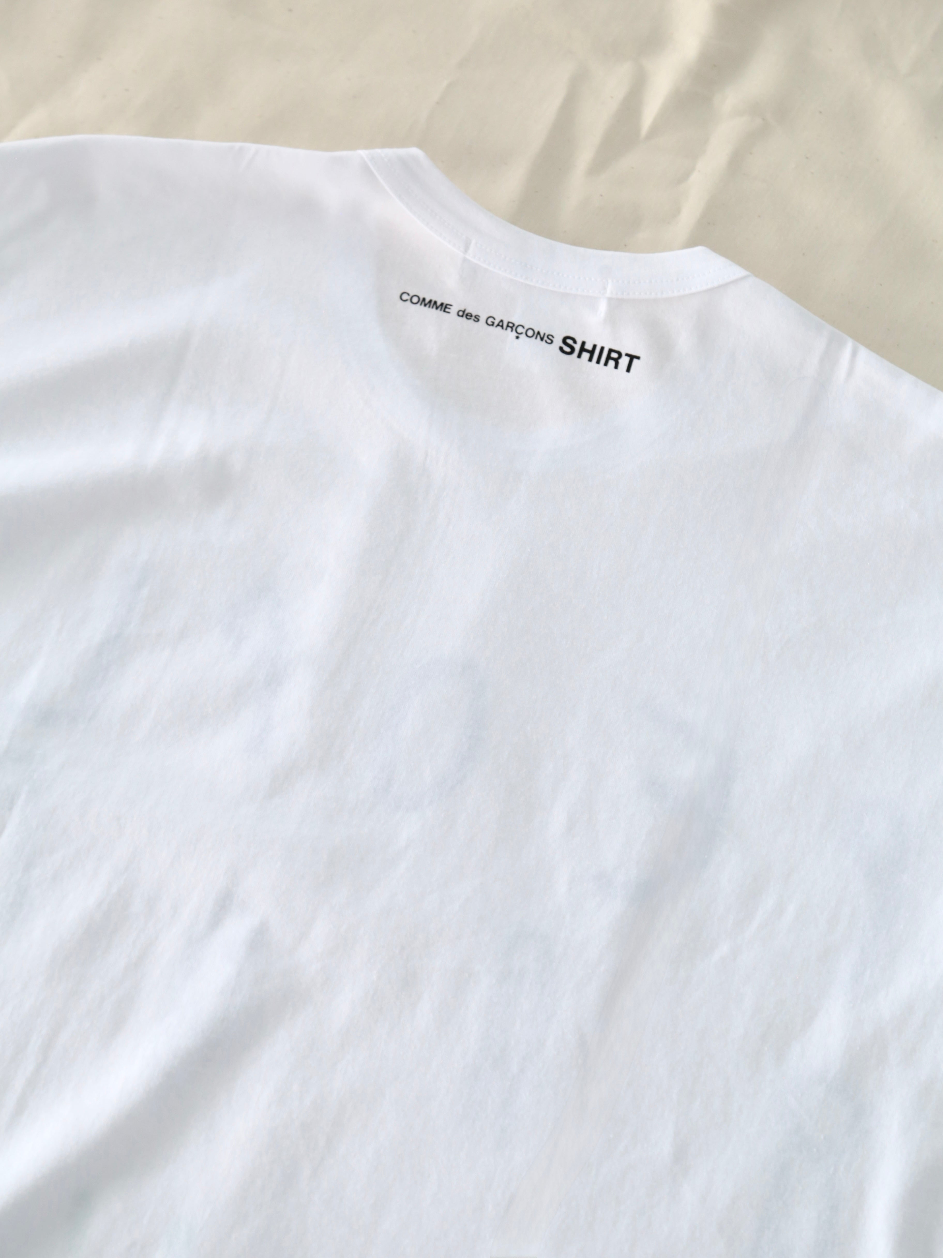 COMME des GARCONS SHIRT】printed cotton jersey OVERSIZED People