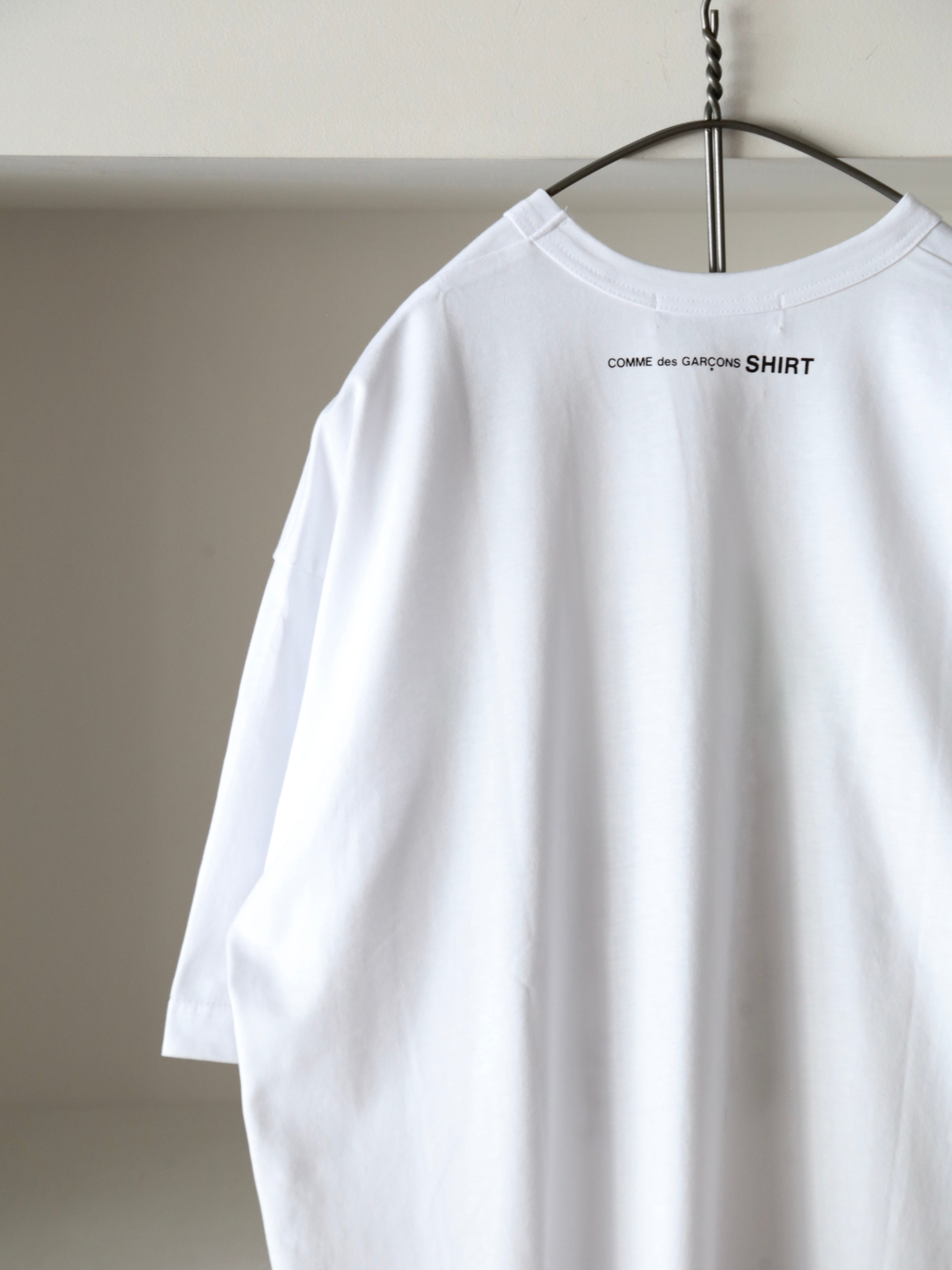 COMME des GARCONS SHIRT】printed cotton jersey OVERSIZED Humanity