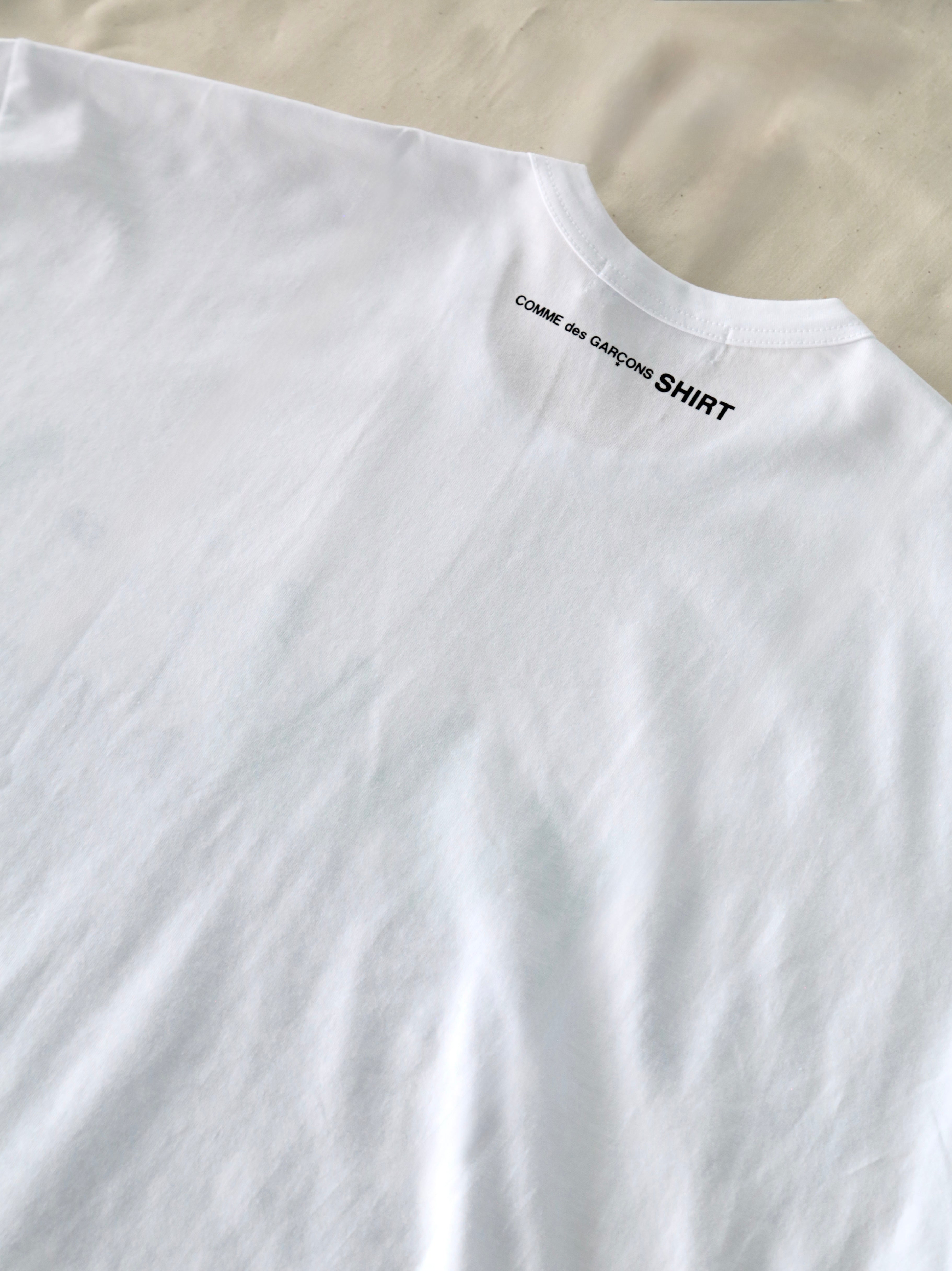 COMME des GARCONS SHIRT】printed cotton jersey OVERSIZED Humanity