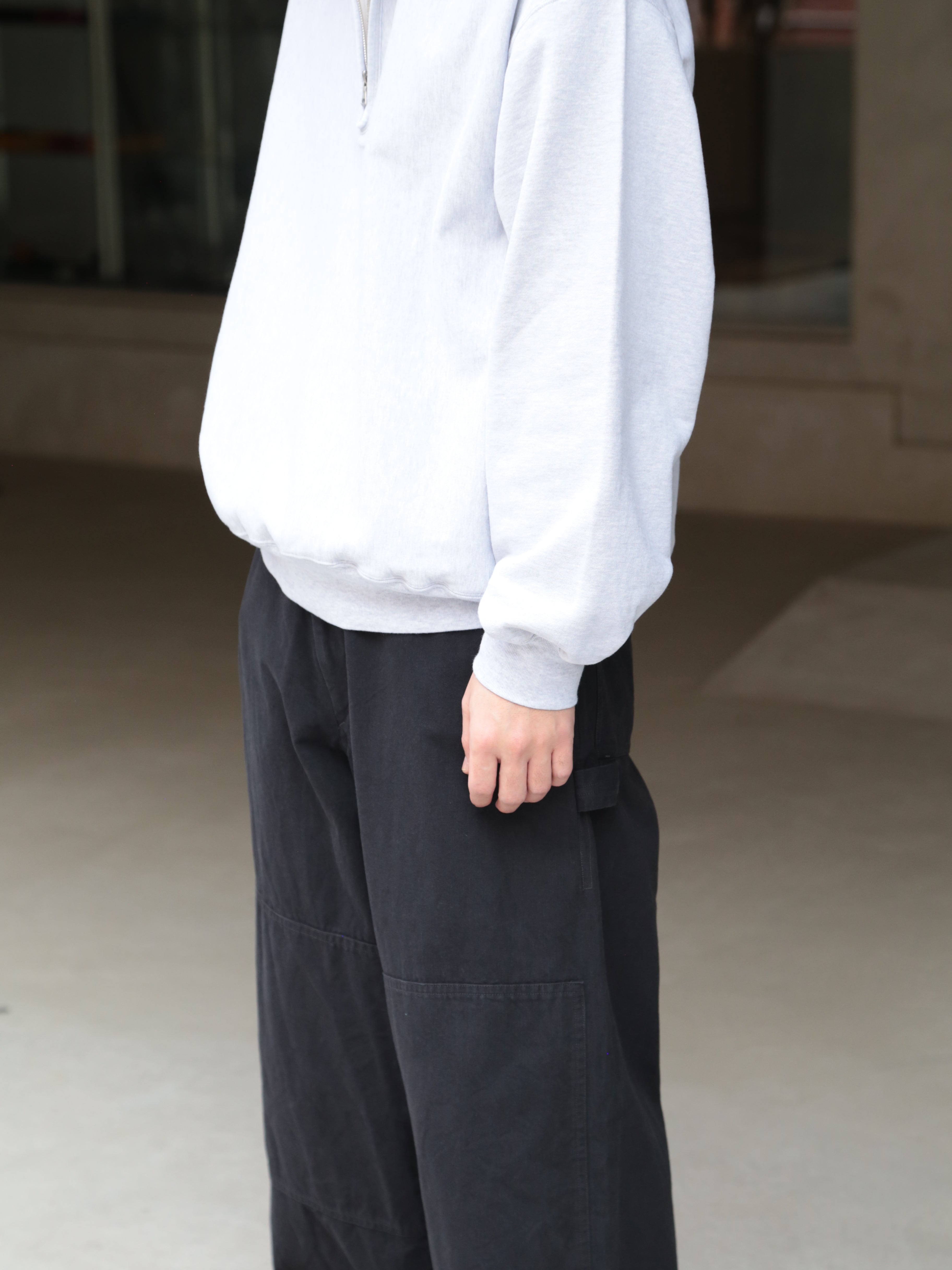 blurhmsROOTSTOCK】Thin-Sweat Harf-Zip P/O (Mens) – End on End.