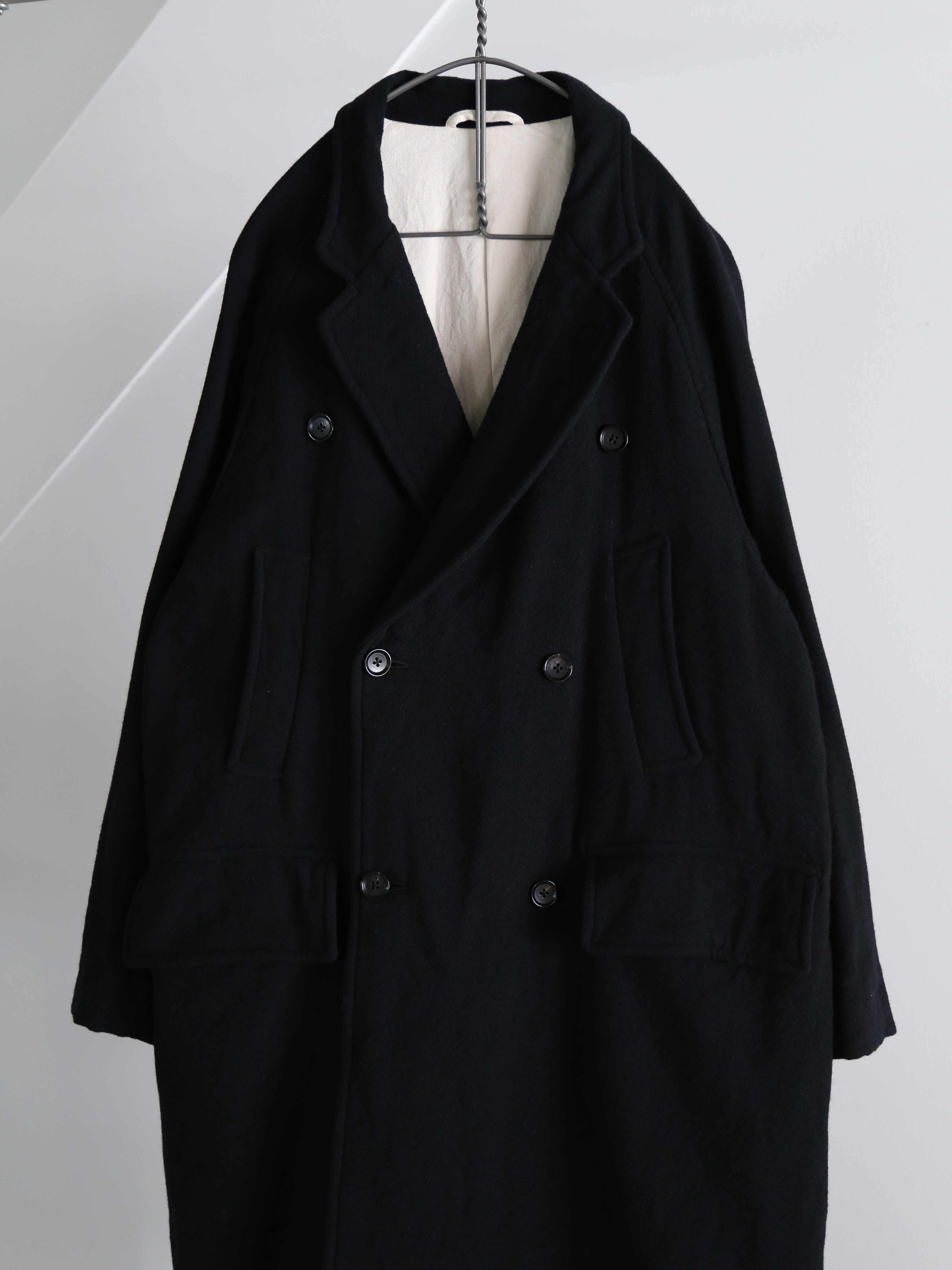 blurhms】Classic Wool Double-Breasted Coat (Mens) – End on End.