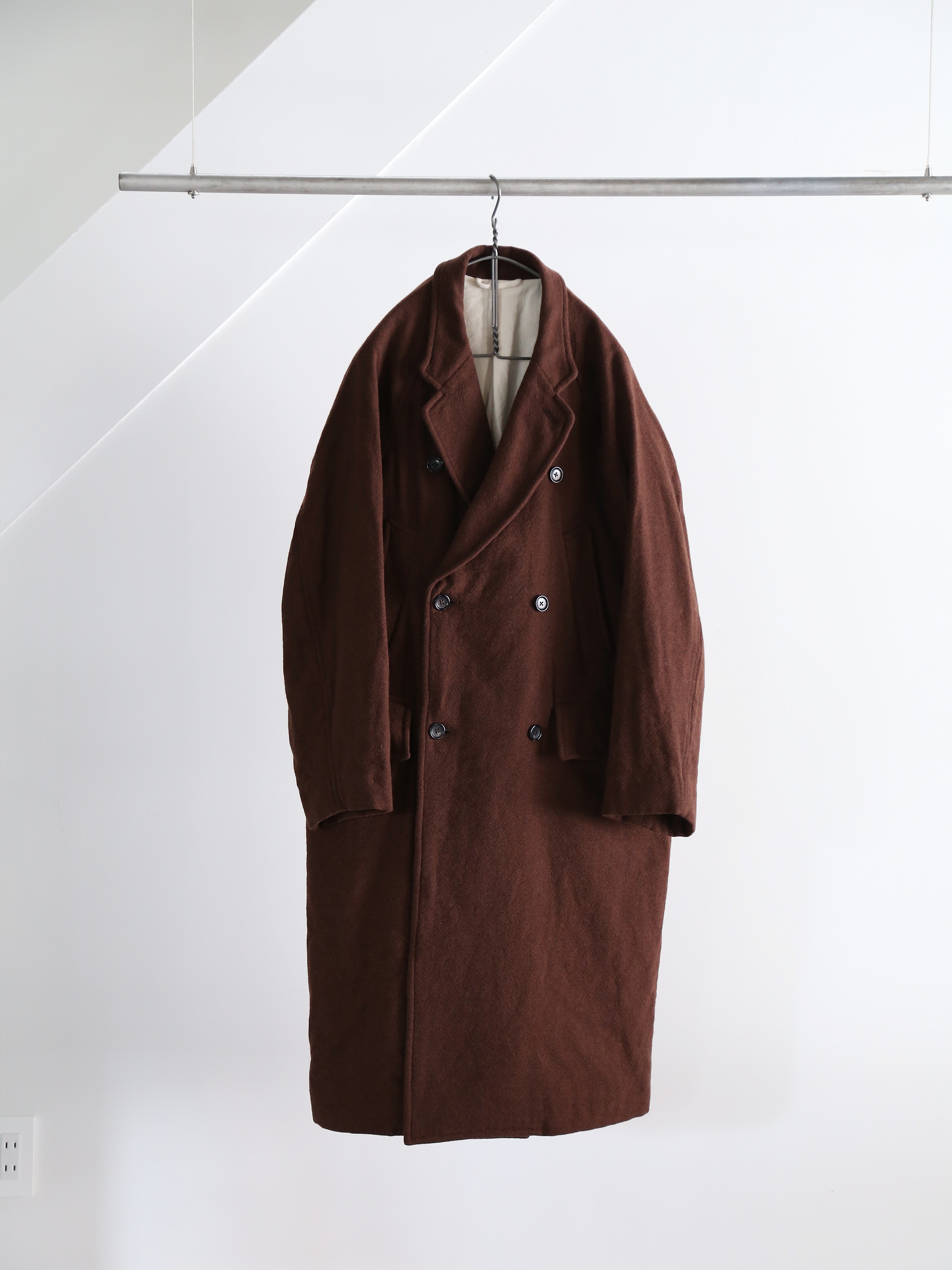 blurhms】Classic Wool Double-Breasted Coat (Womens) – End on End.