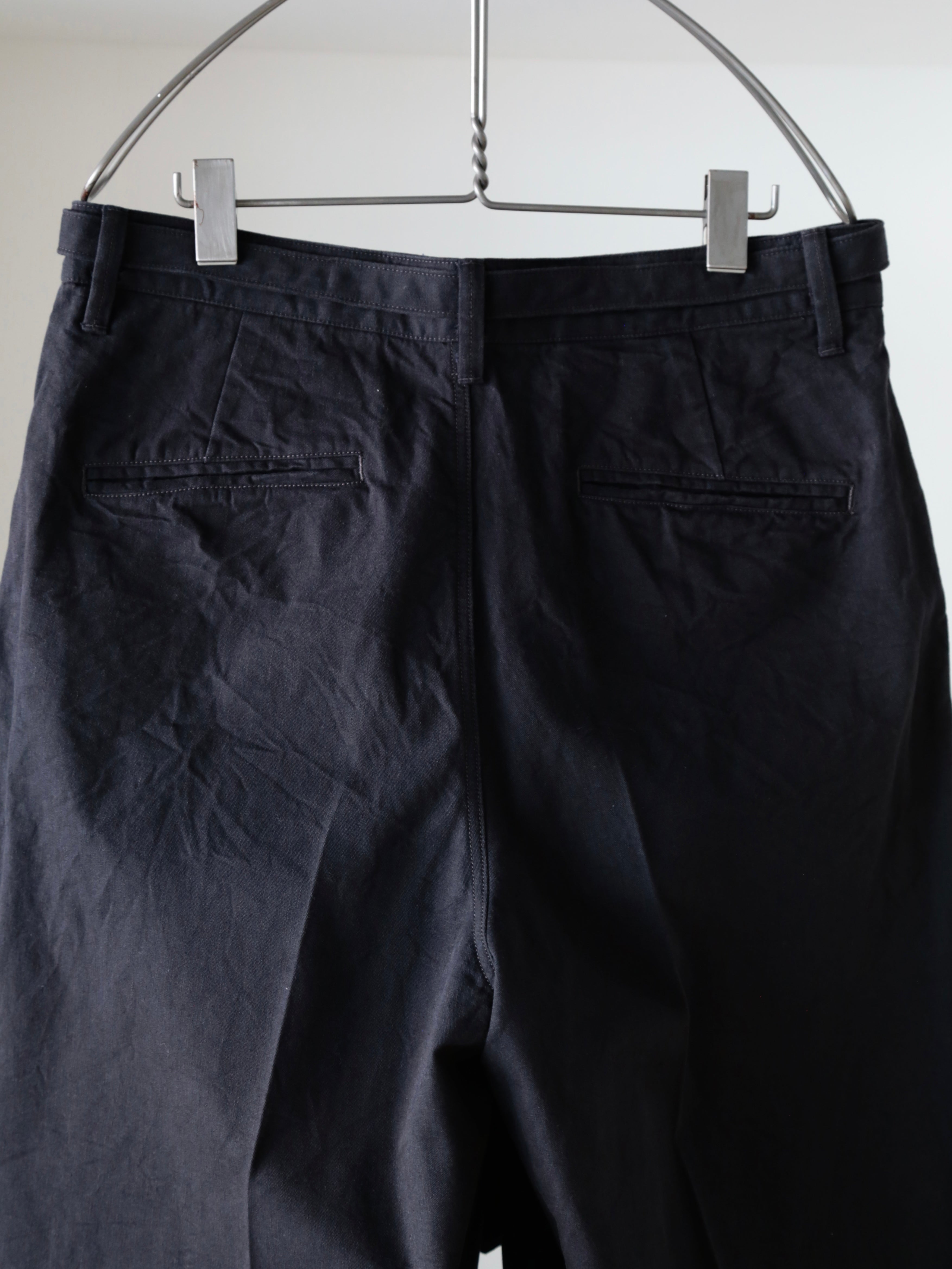 blurhms】Hard Twist Gabardine Belted Trousers (Womens) – End on End.