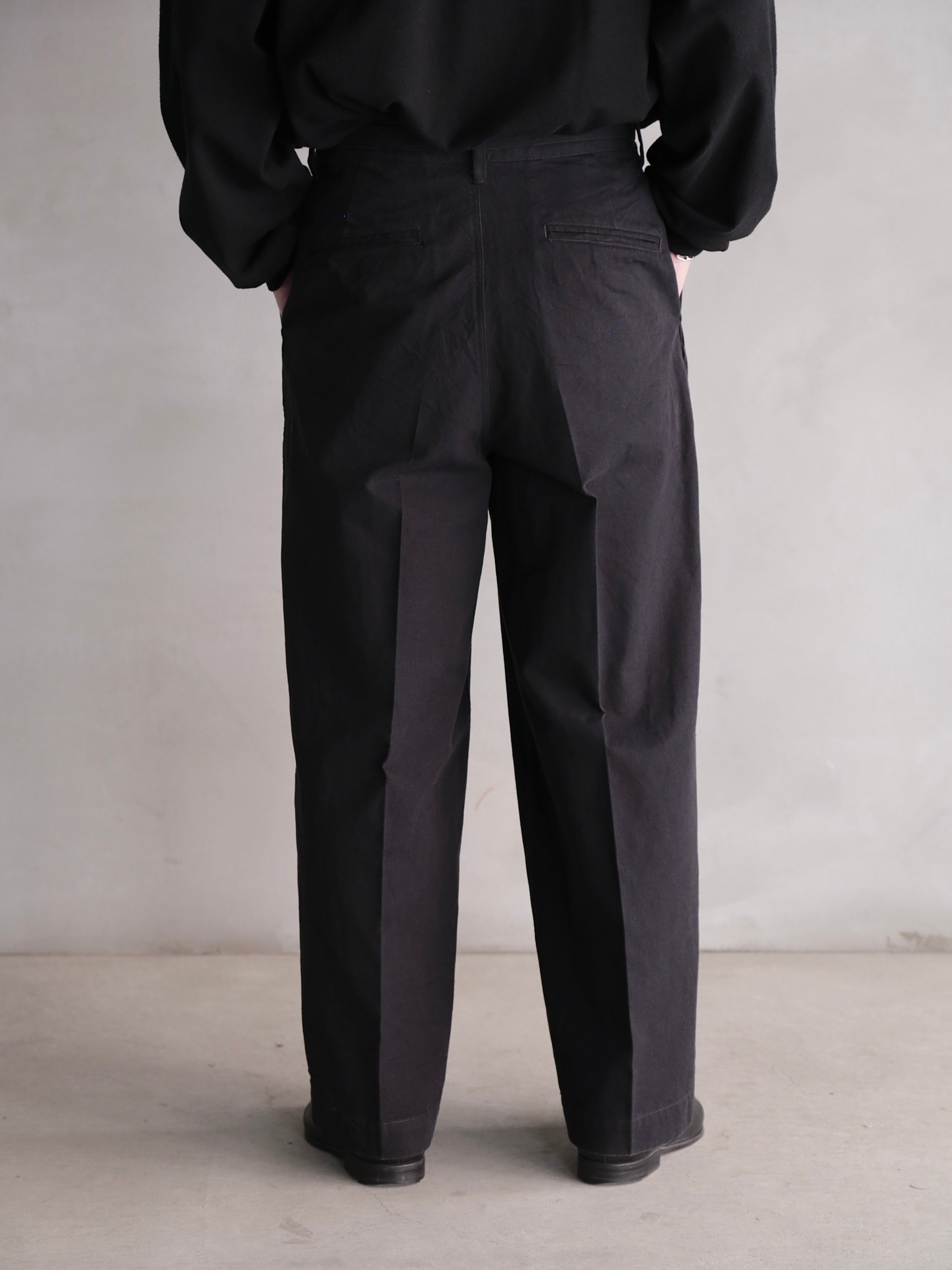 blurhms】Hard Twist Gabardine Belted Trousers (Mens) – End on End.