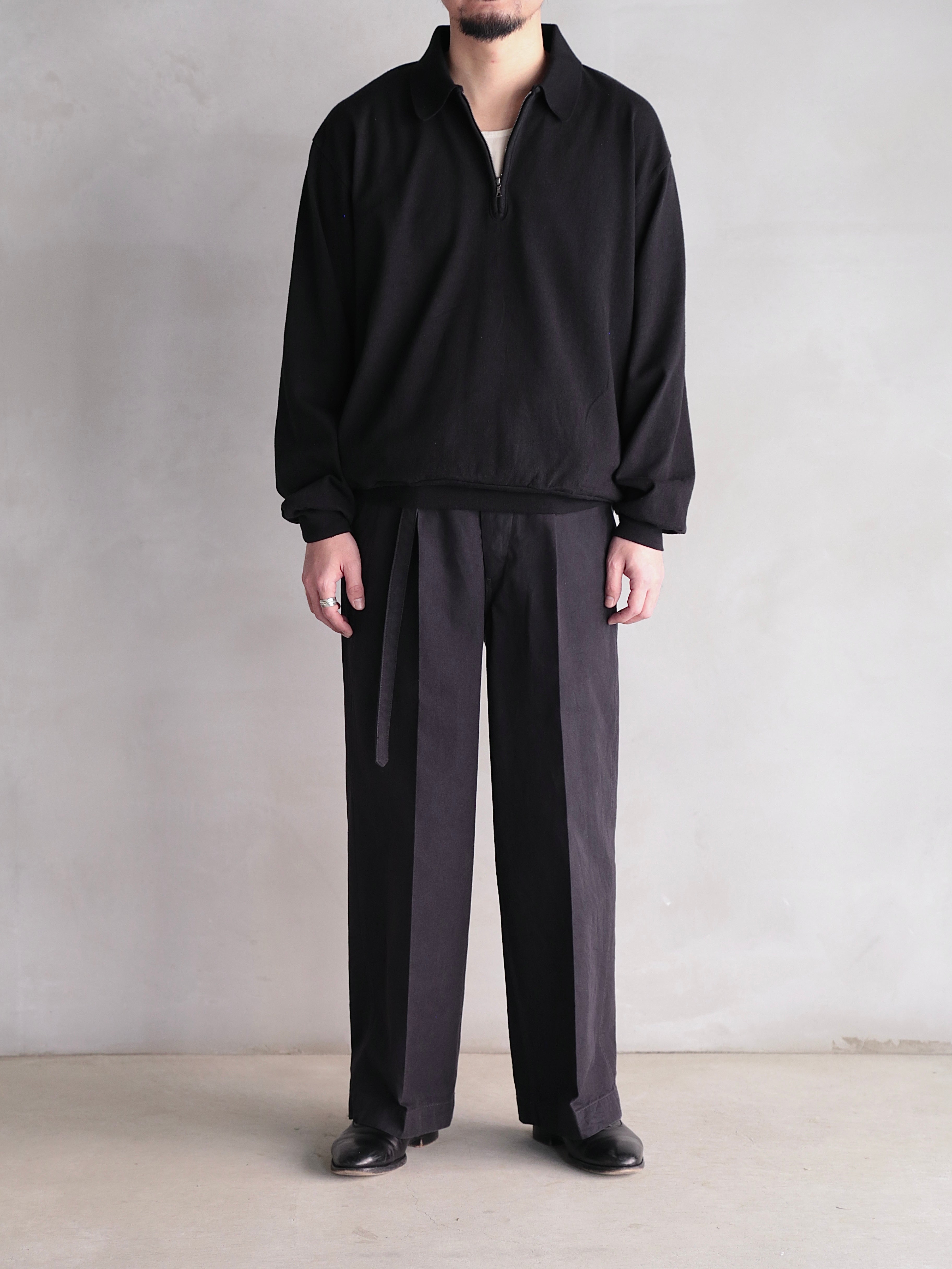 blurhms】Hard Twist Gabardine Belted Trousers (Mens) – End on End.