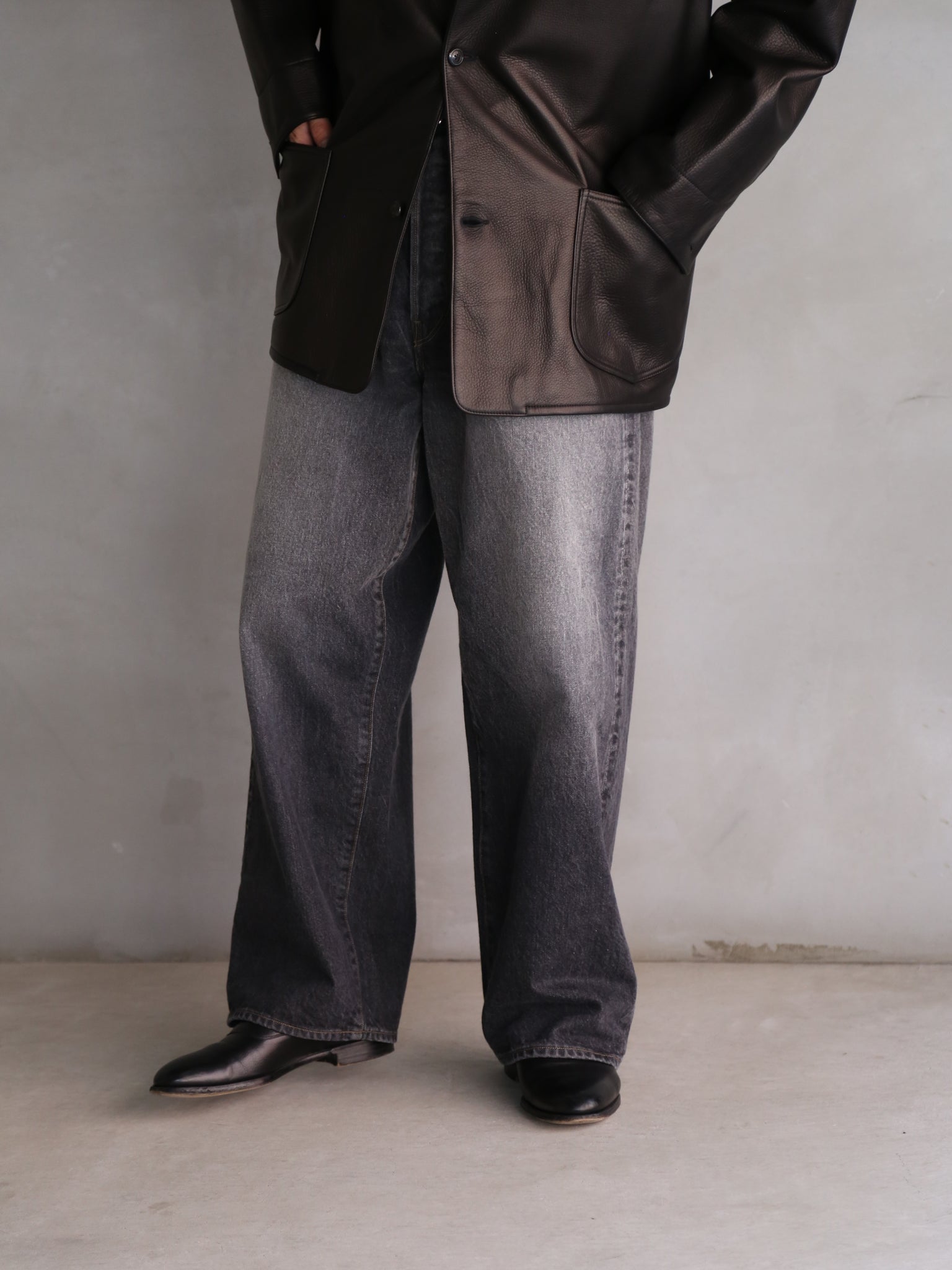 【blurhmsROOTSTOCK】13.5oz Denim Pants Wide (USD) (Mens)