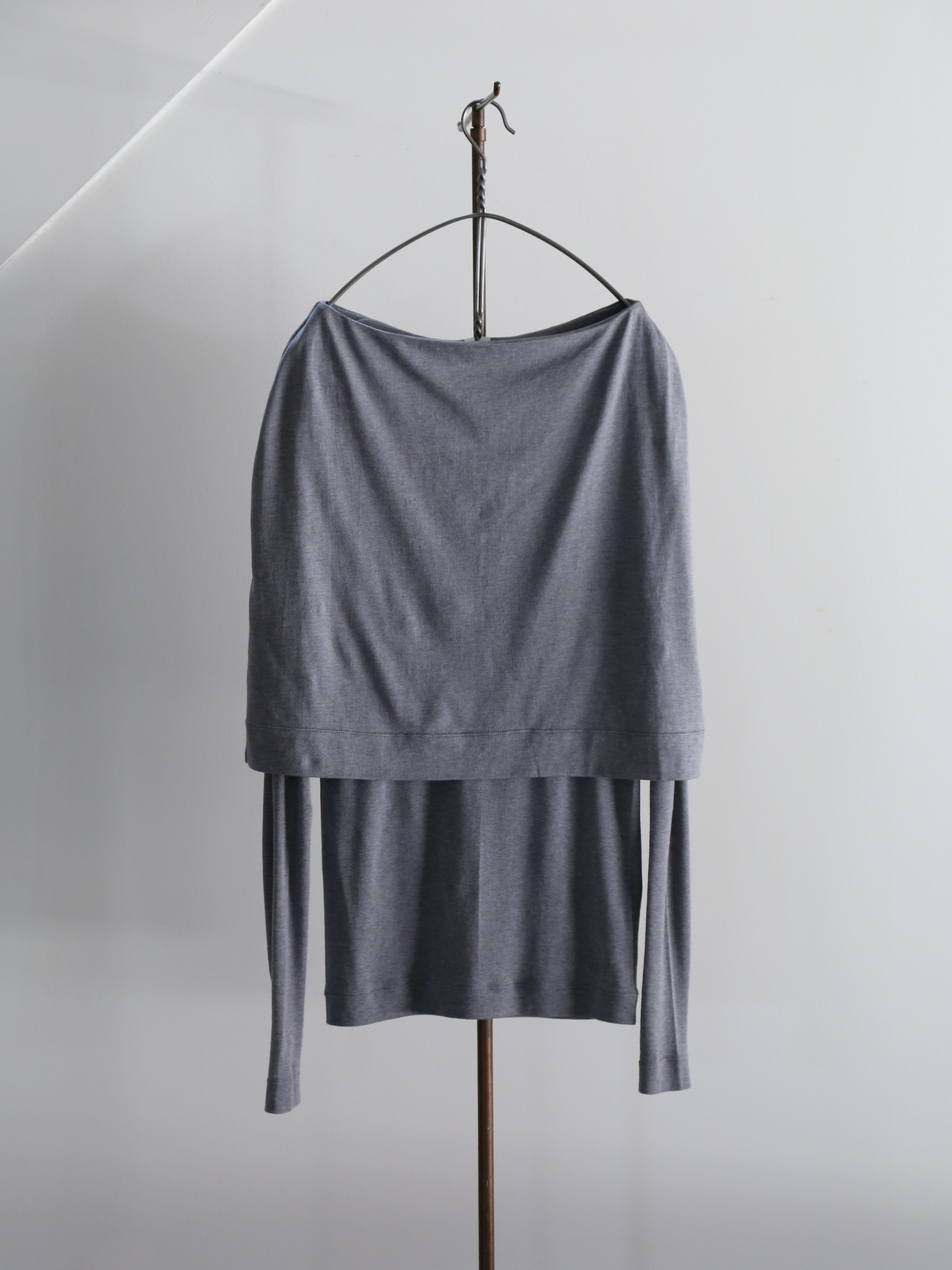 BOWTE】CAPE DETAIL COTTON/SILK CUT&SEWN – End on End.