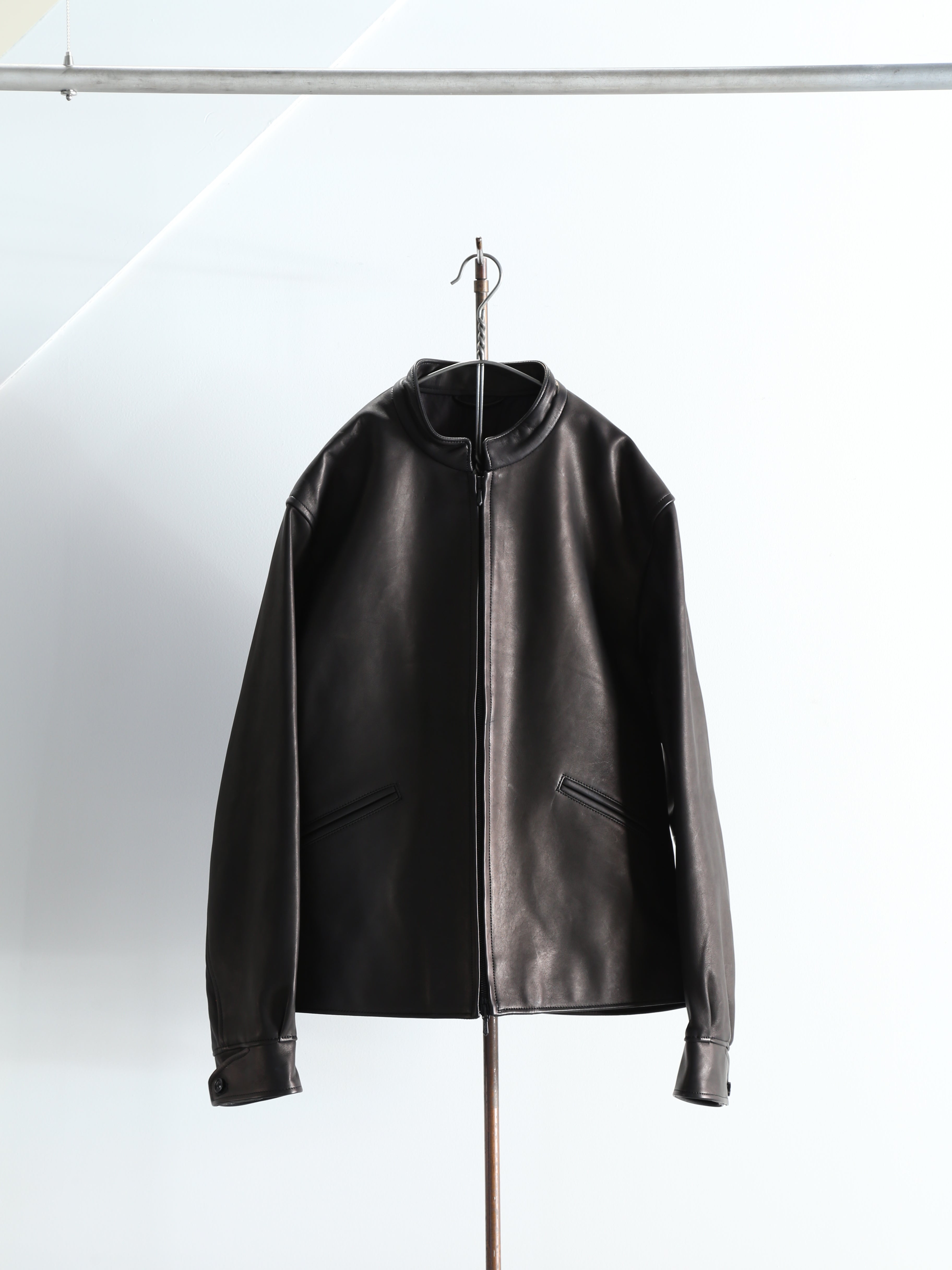 blurhms】Lamb Leather Zip Short Jacket (Mens&Womens) – End on End.