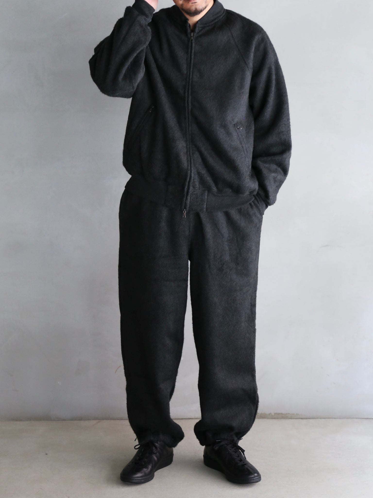 【blurhms】Pe/Silk Fleece Bomber Jacket (Mens&Womens)