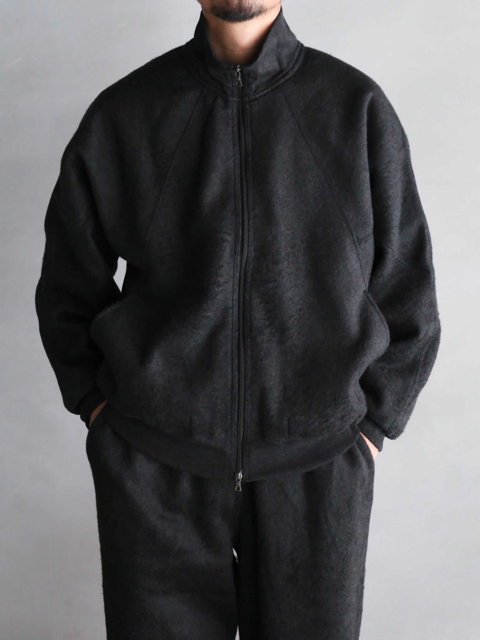 【blurhms】Pe/Silk Fleece Track Jacket (Mens)