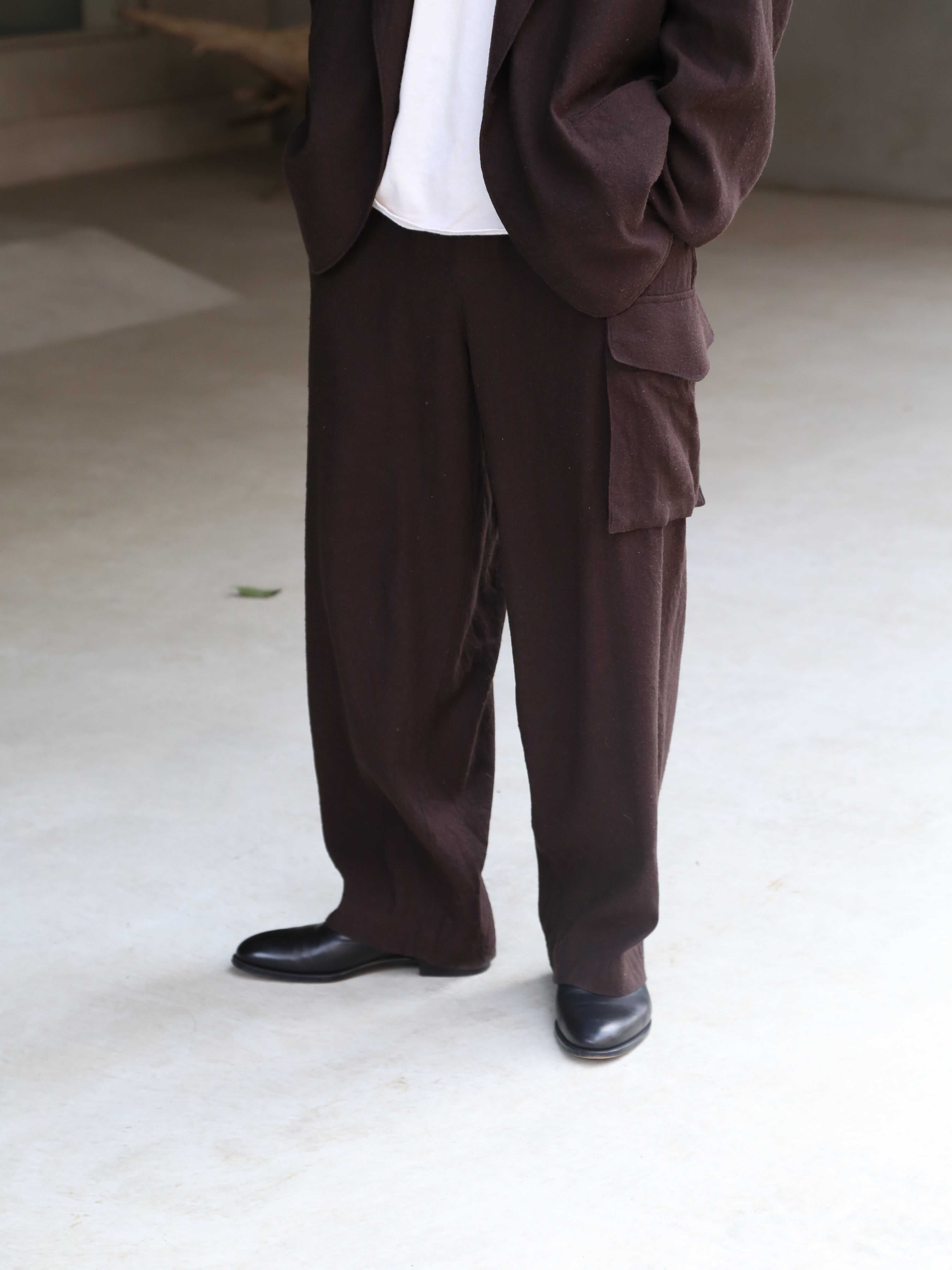 blurhms for END ON END.】Silk Linen Side Seamless 4P Pants EX