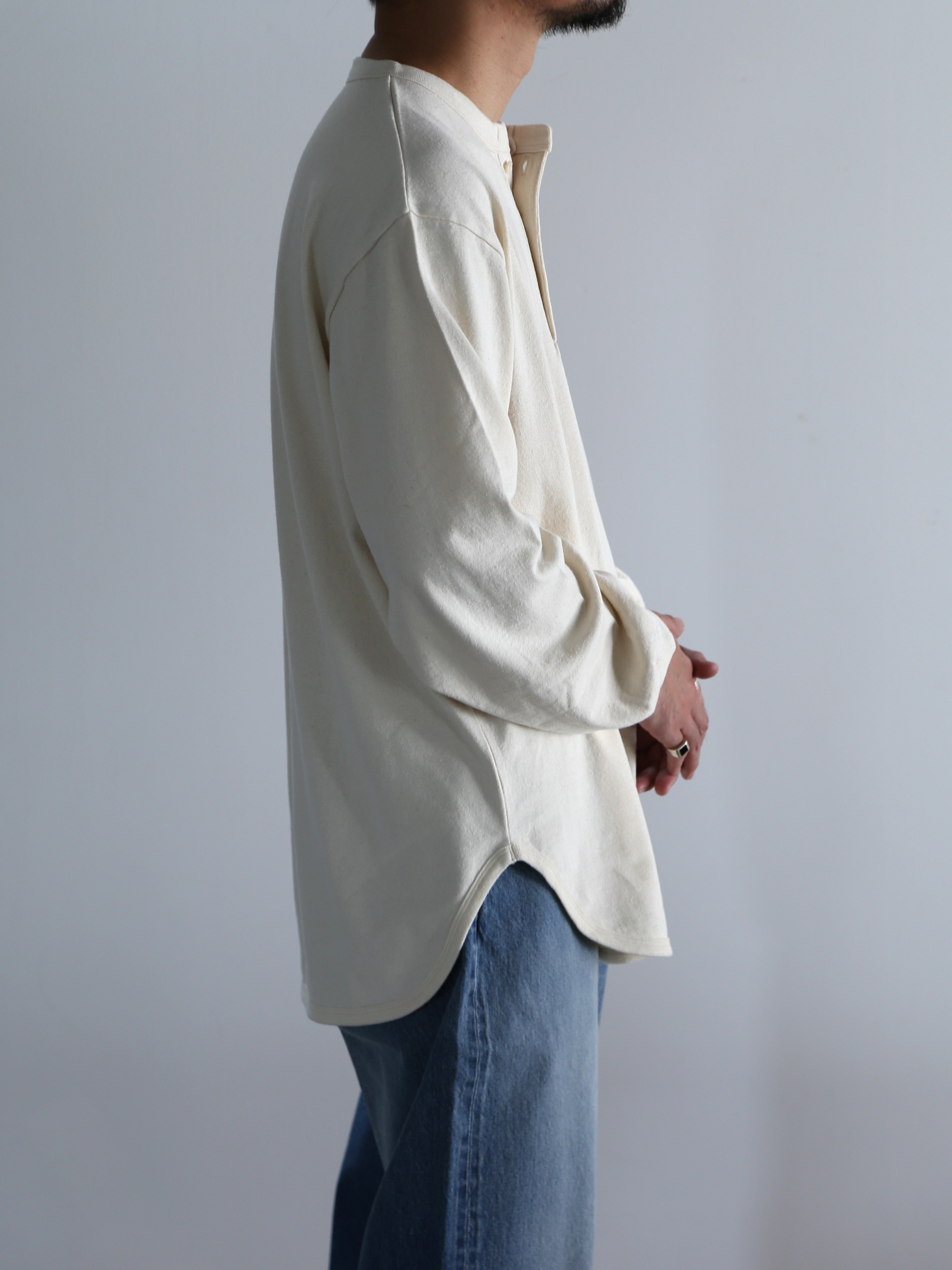 blurhms】Co/Silk Nep Baseball Henry (Mens) – End on End.