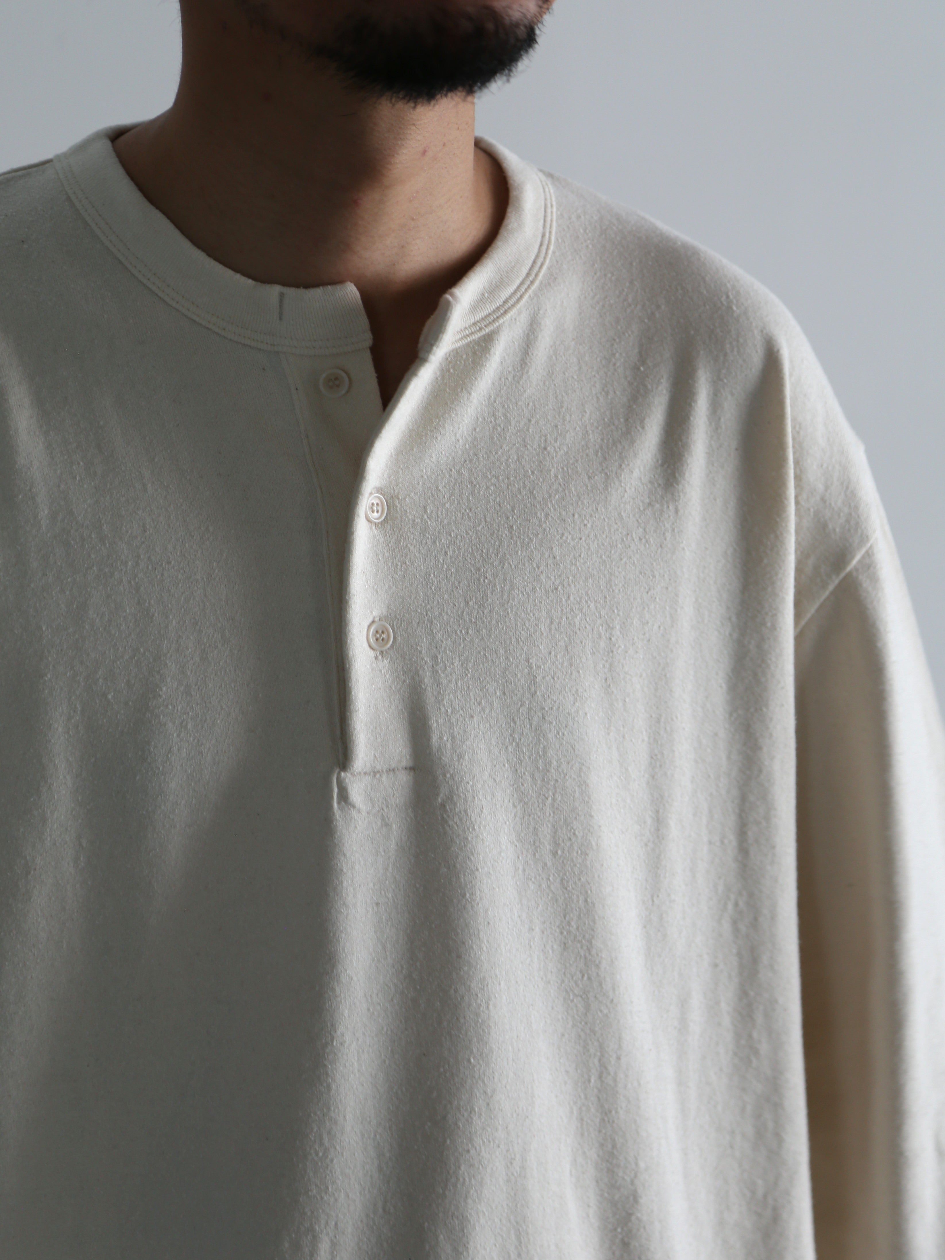 blurhms】Co/Silk Nep Baseball Henry (Mens) – End on End.