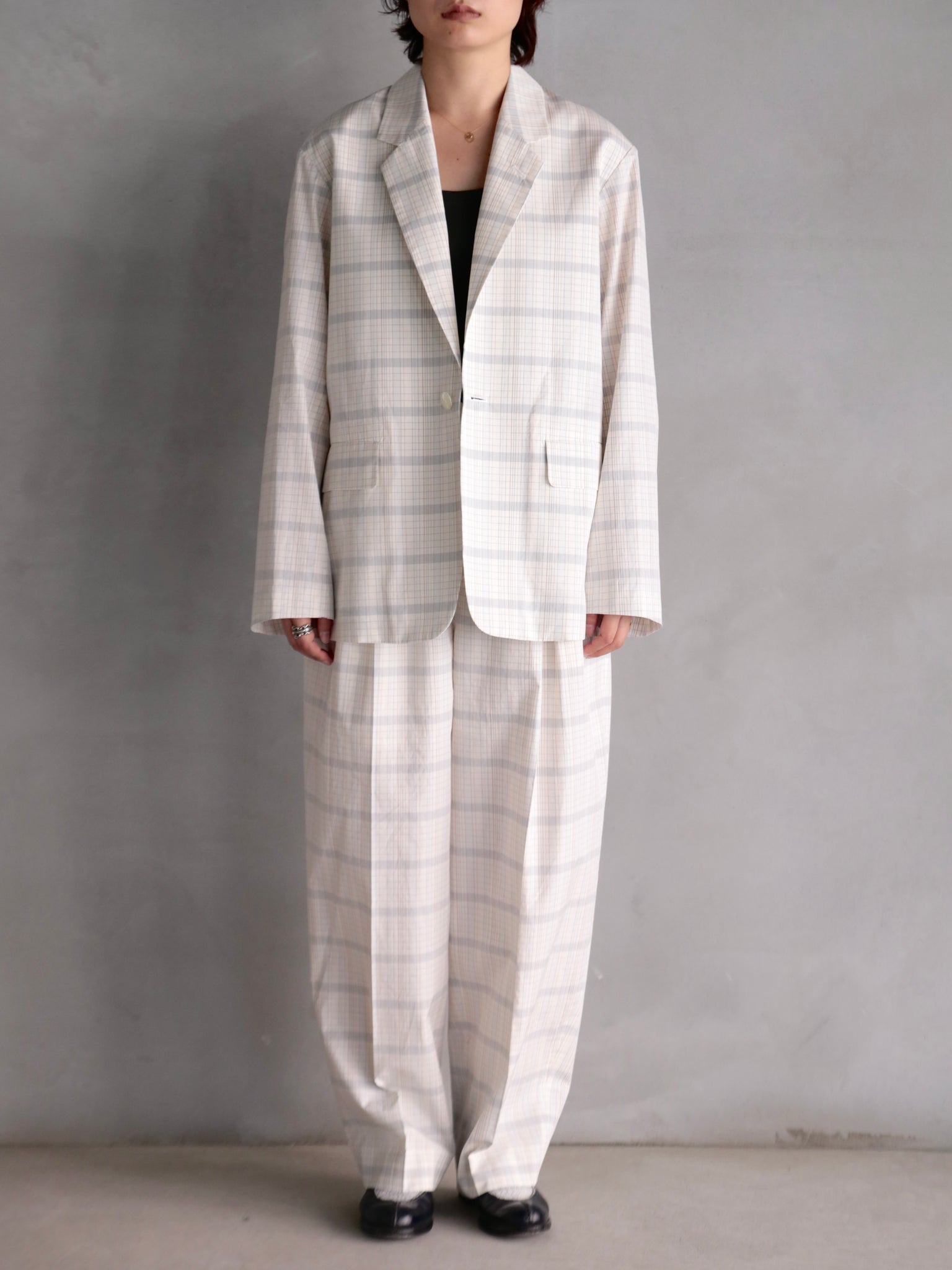 【BOWTE】FINX COTTON GRID GRAPH CHECK JACKET – End on End.