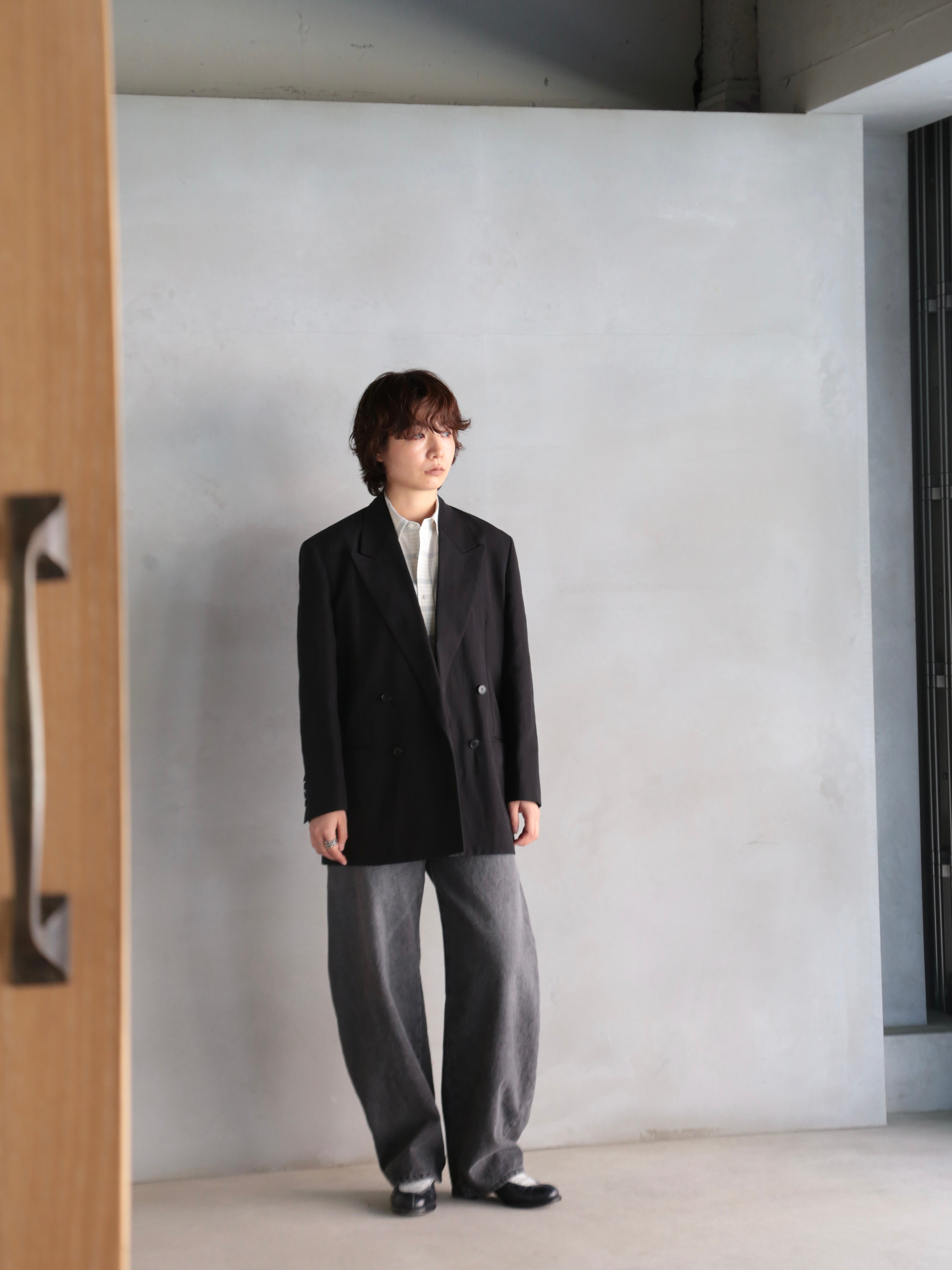 BOWTE】COTTON LINEN BOILE DOUBLE-BREASTED TAILORED JACKET – End on