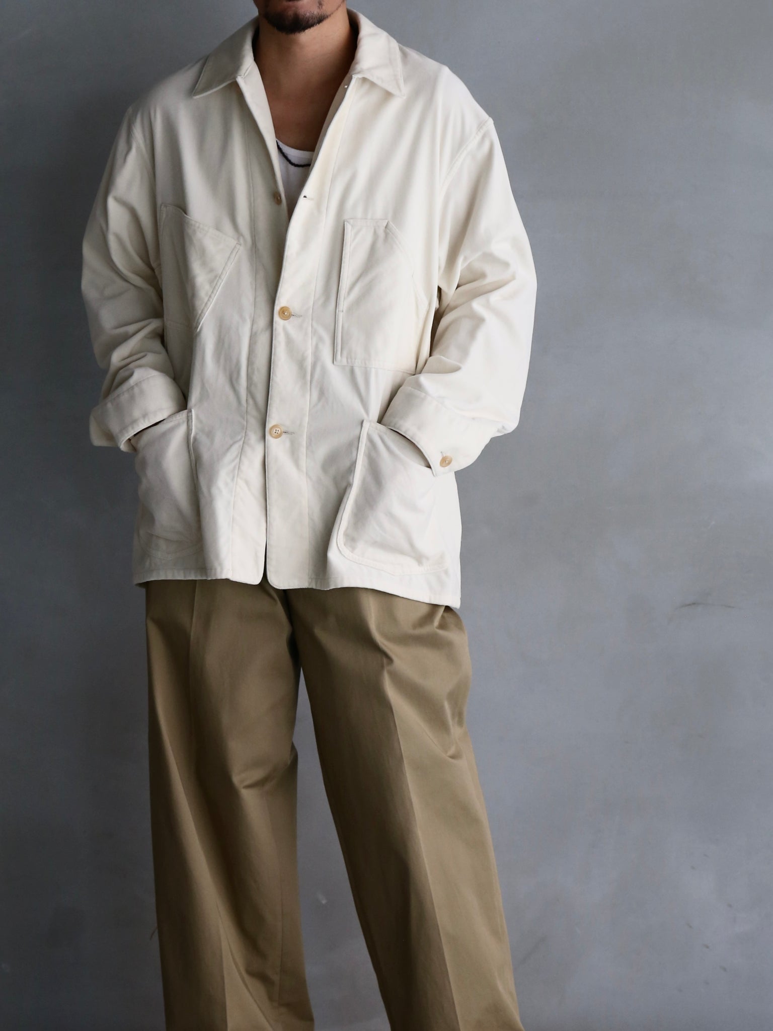 【blurhms】Velvet Work Jacket (Mens)