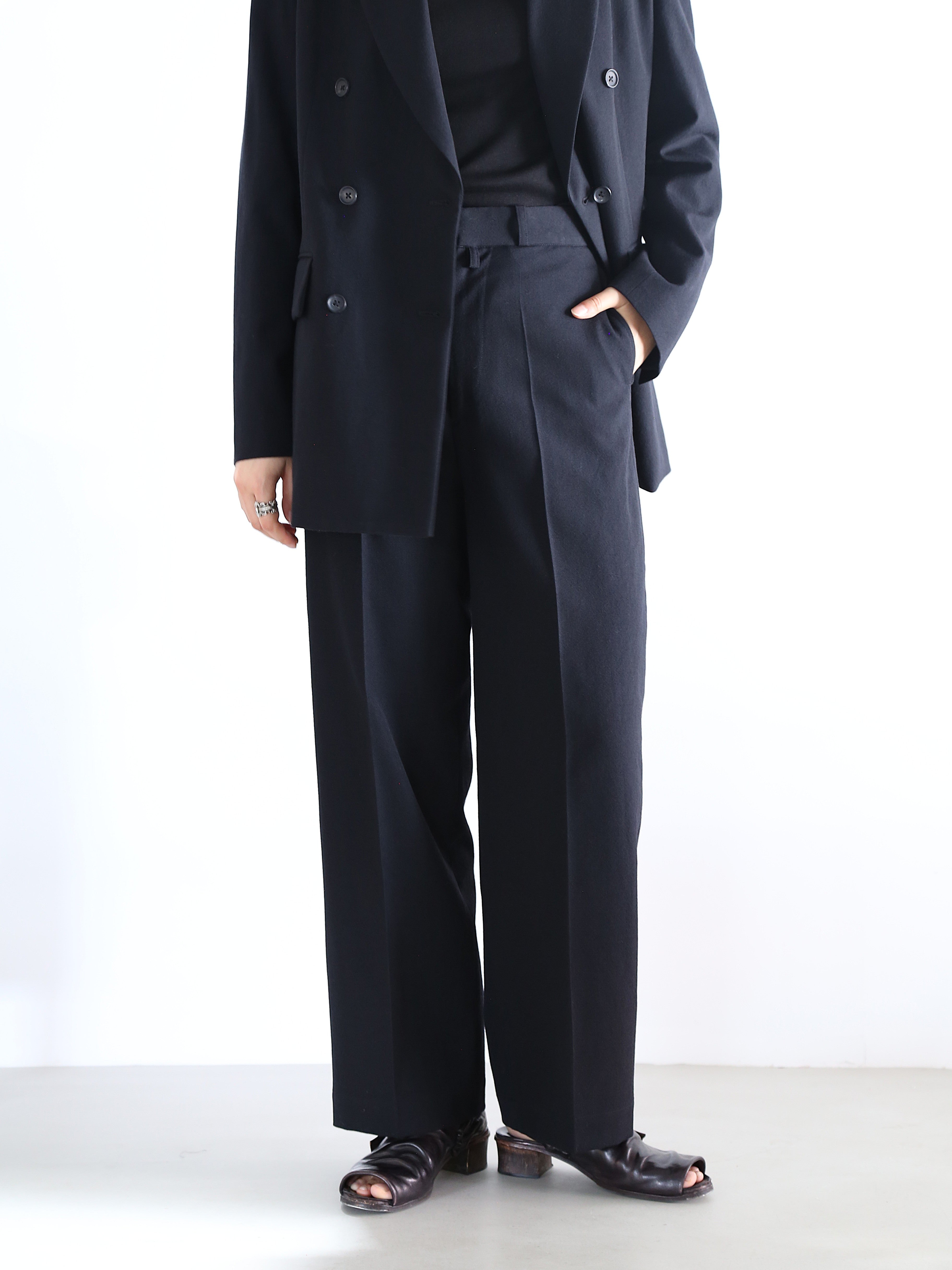 blurhms】Wool Gabardine Trousers (Womens) – End on End.