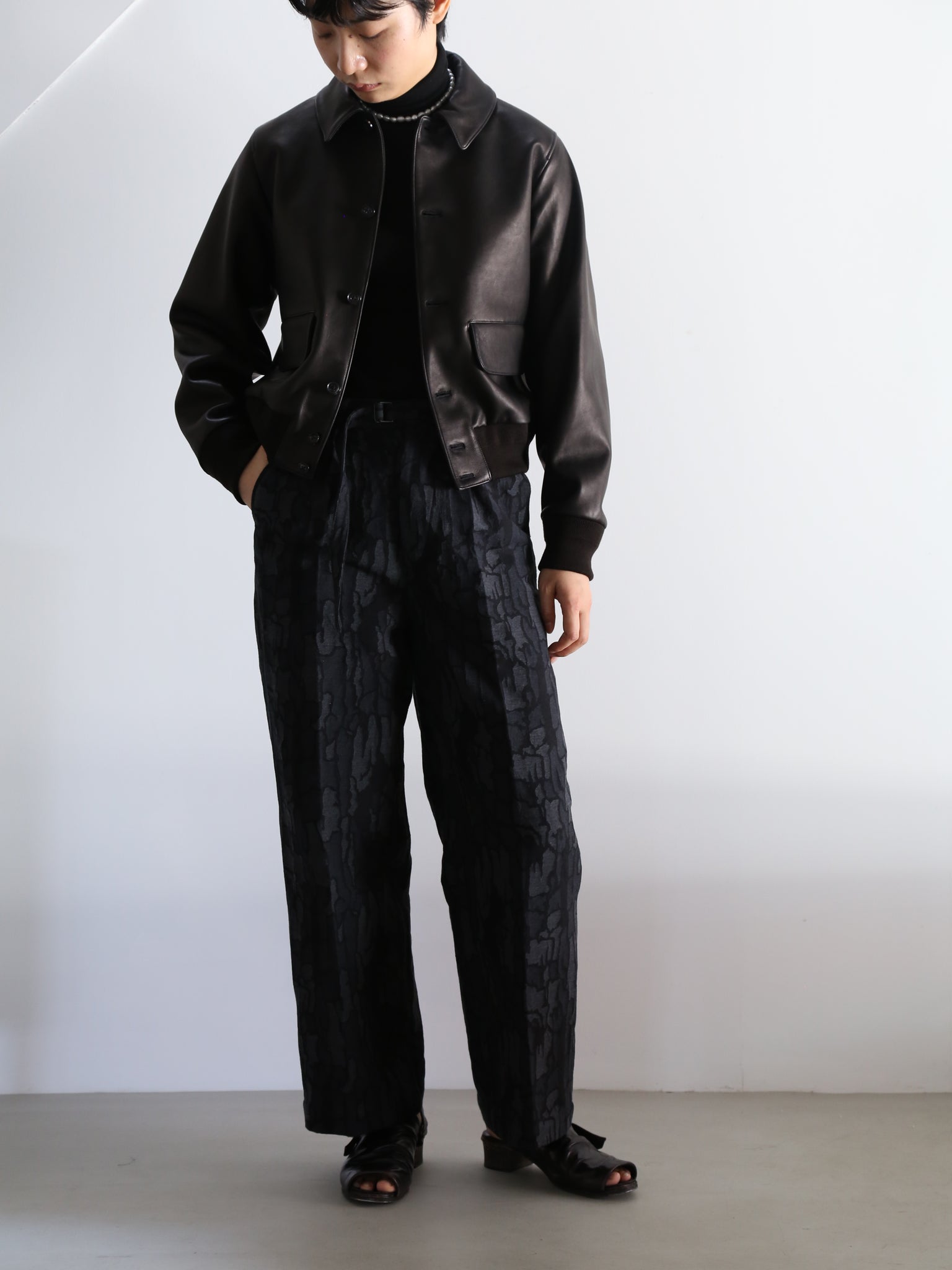 【blurhms】Lamb Leather Jacket (Womens)