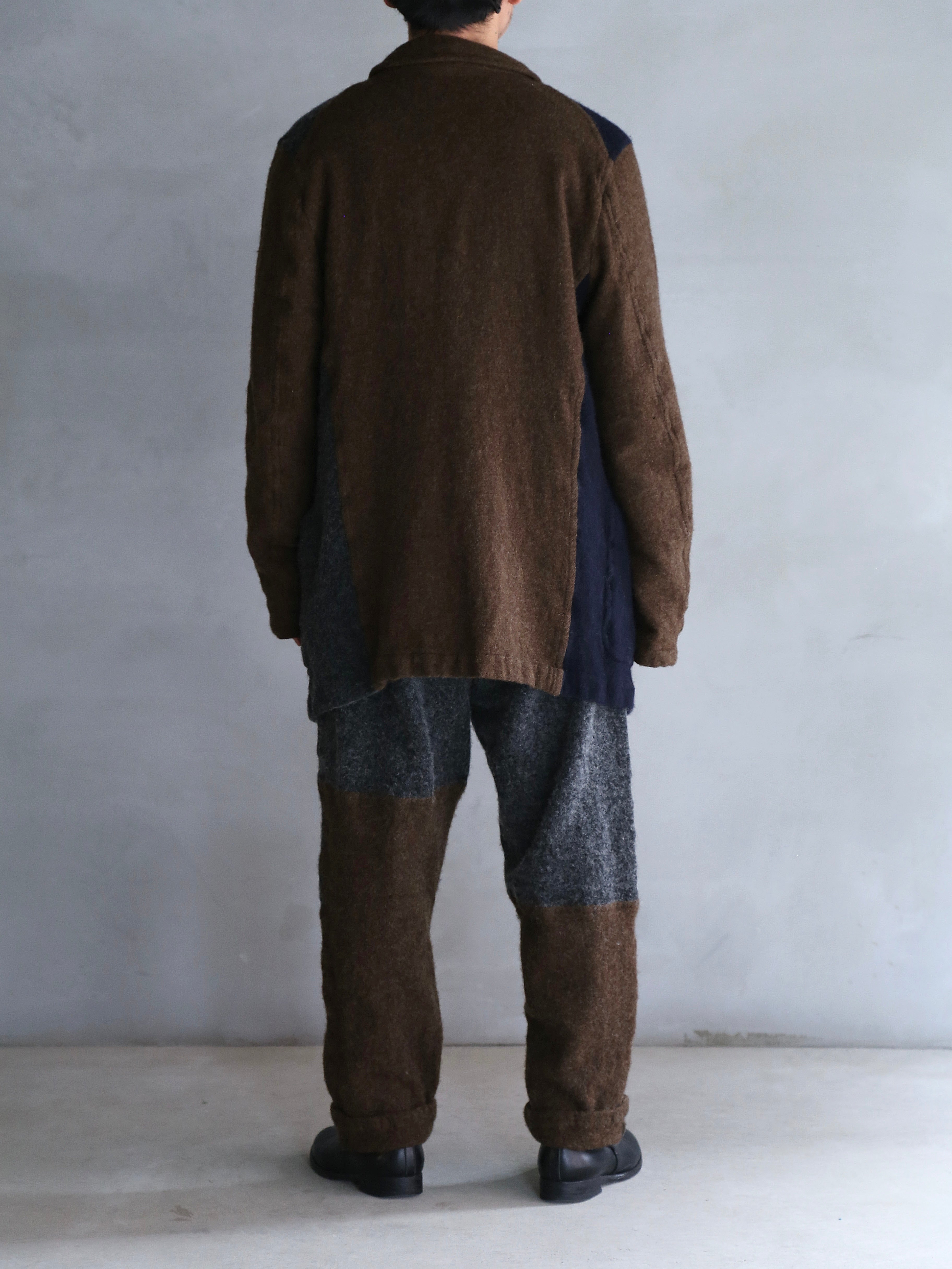 COMME des GARCONS SHIRT】Colour Block Straight Leg Trousers – End