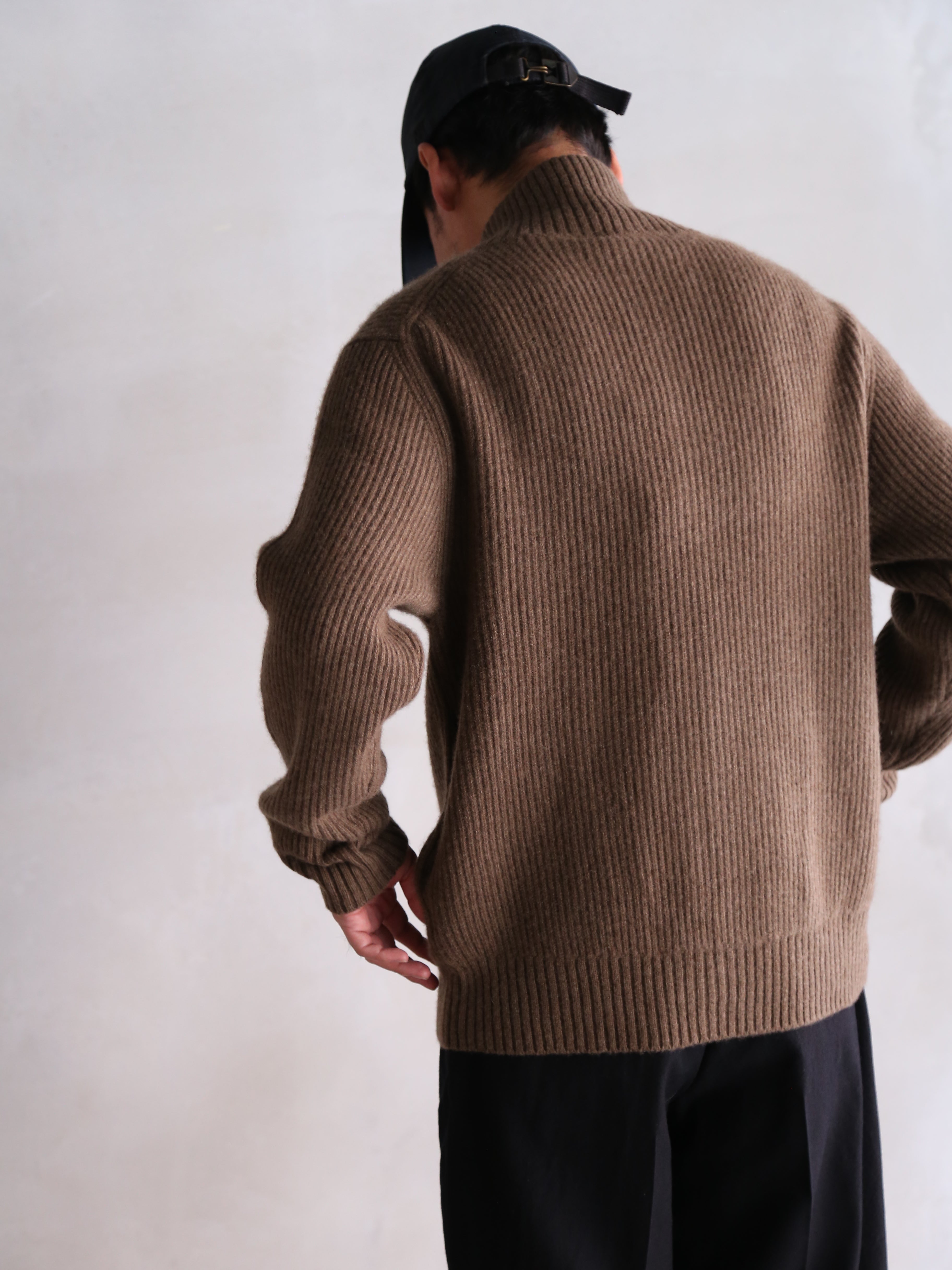 kaatodayfulヤクニット♡ブラウン seya.】CLOUD KNIT BLOUSON (UNDYED YAK)(Women) – End on End.