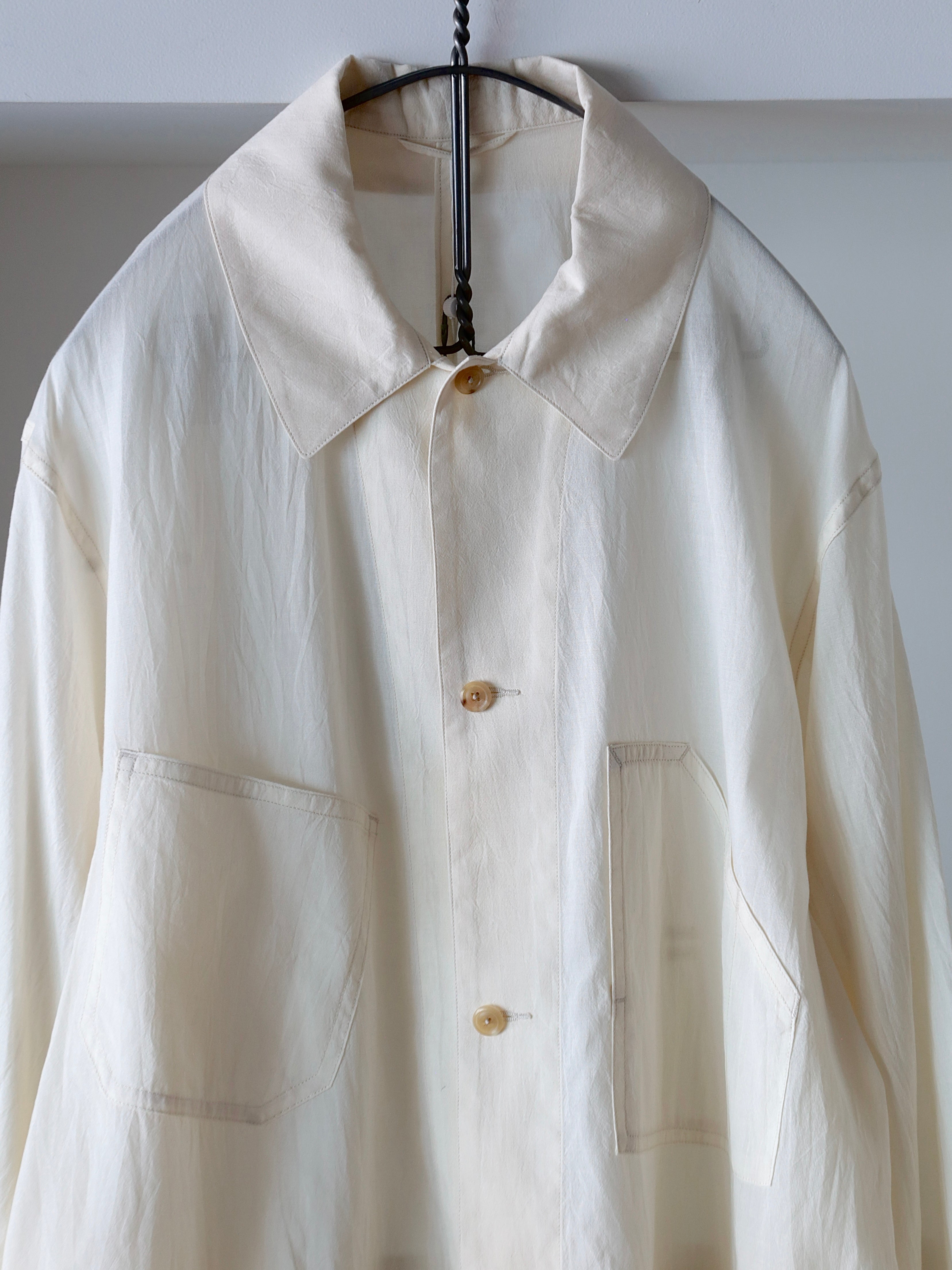 blurhms】Silk-Co Voile Work Jacket (Mens) – End on End.
